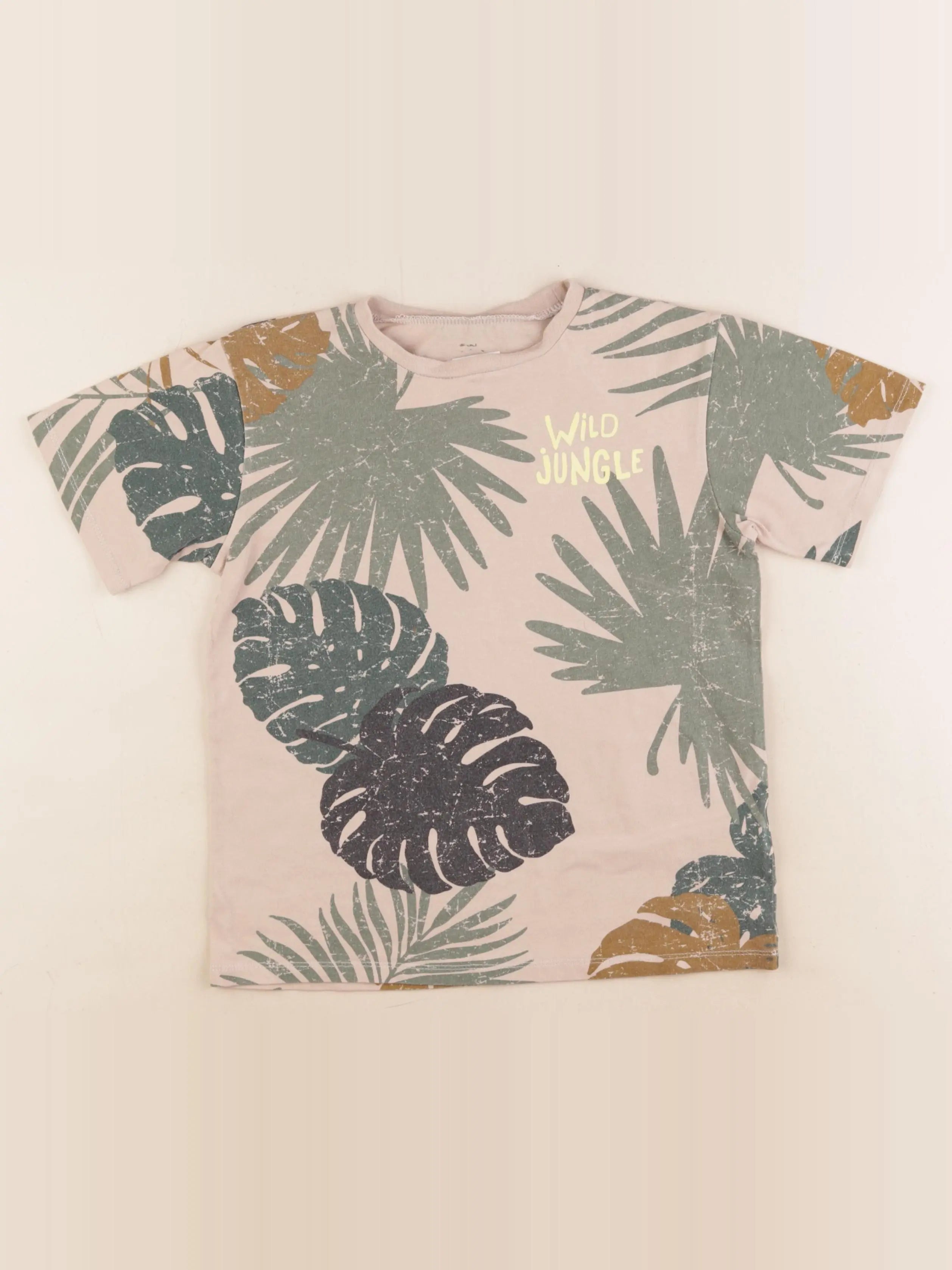 Vertbaudet - tee-shirt beige - 10 ans