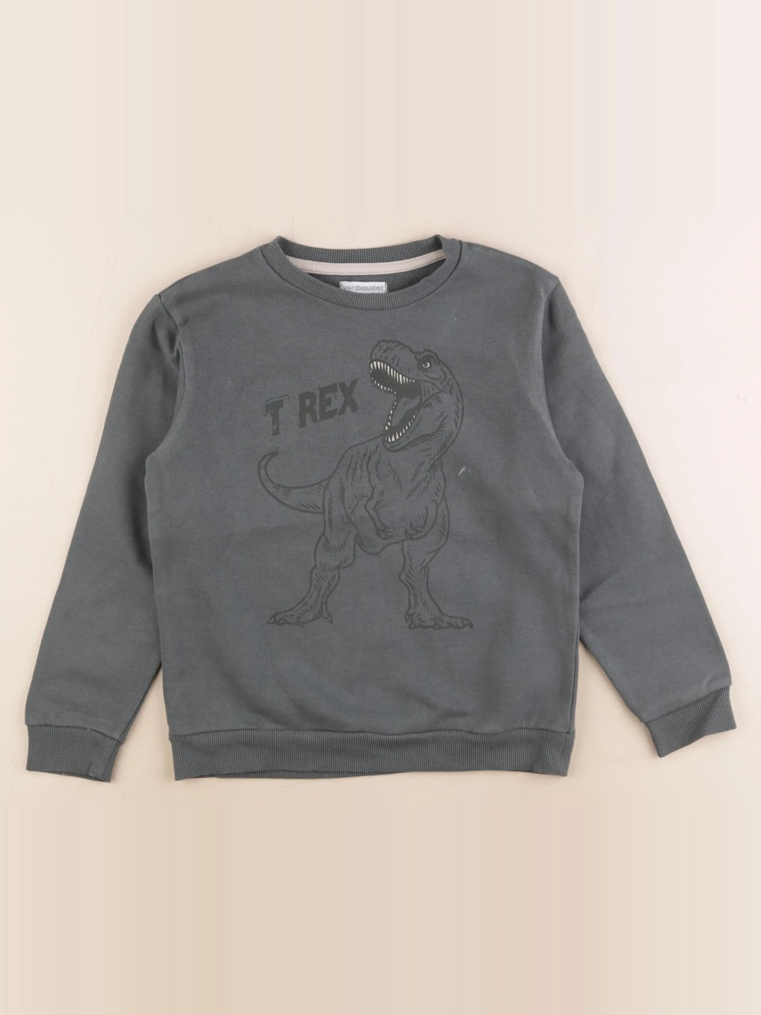 Vertbaudet - sweat vert - 8 ans
