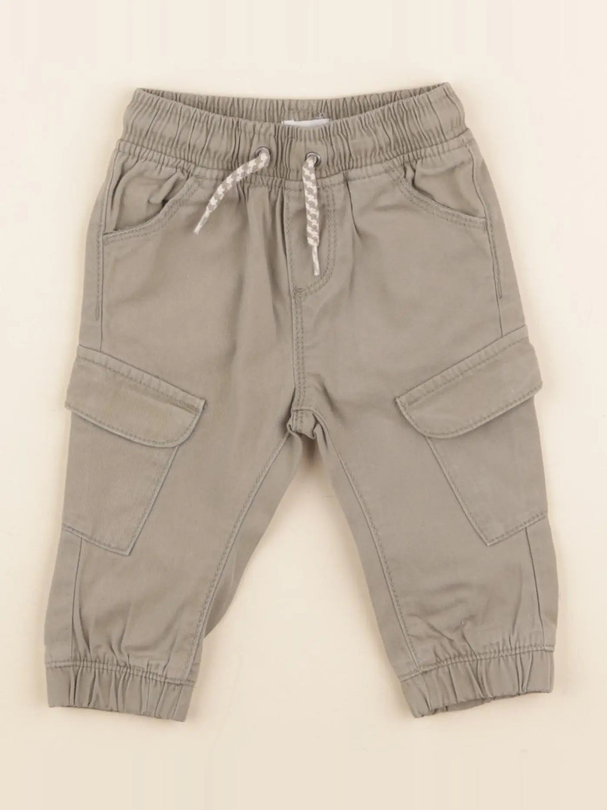 Vertbaudet - pantalon vert - 6 mois