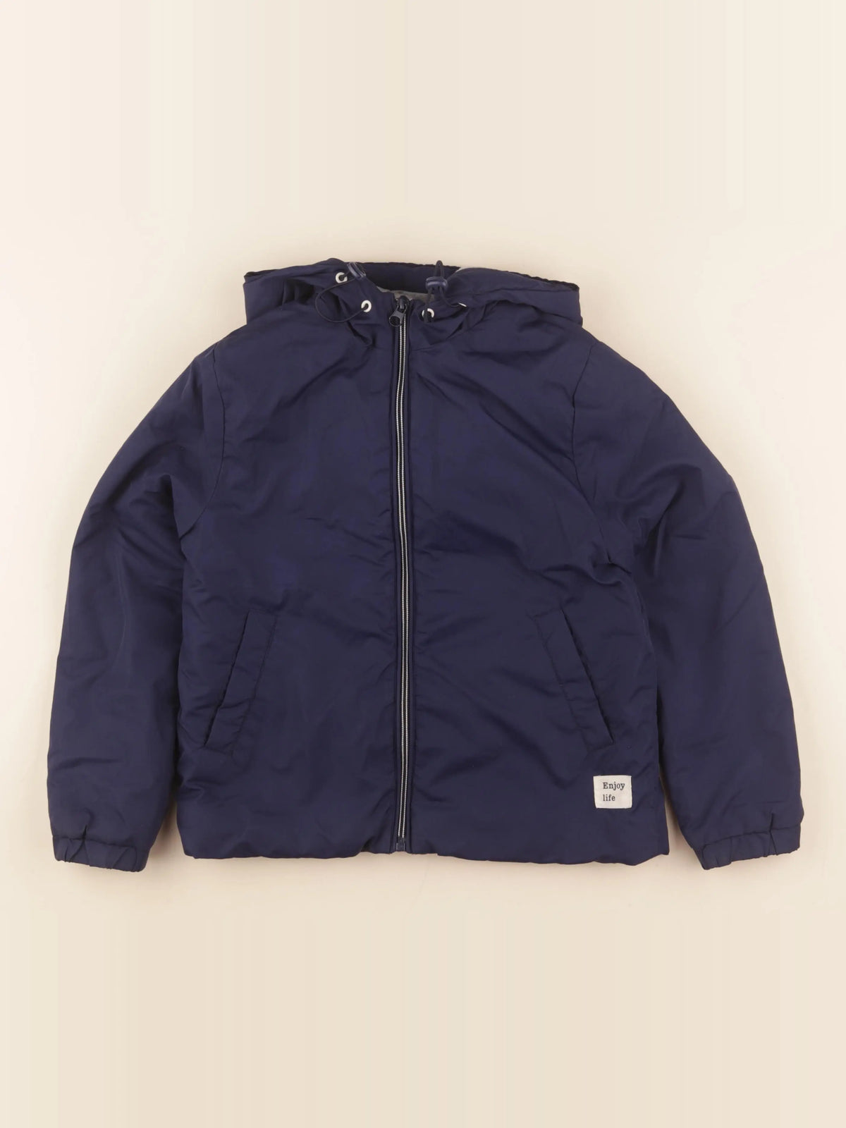 Galeries Lafayette - parka bleu - 8 ans