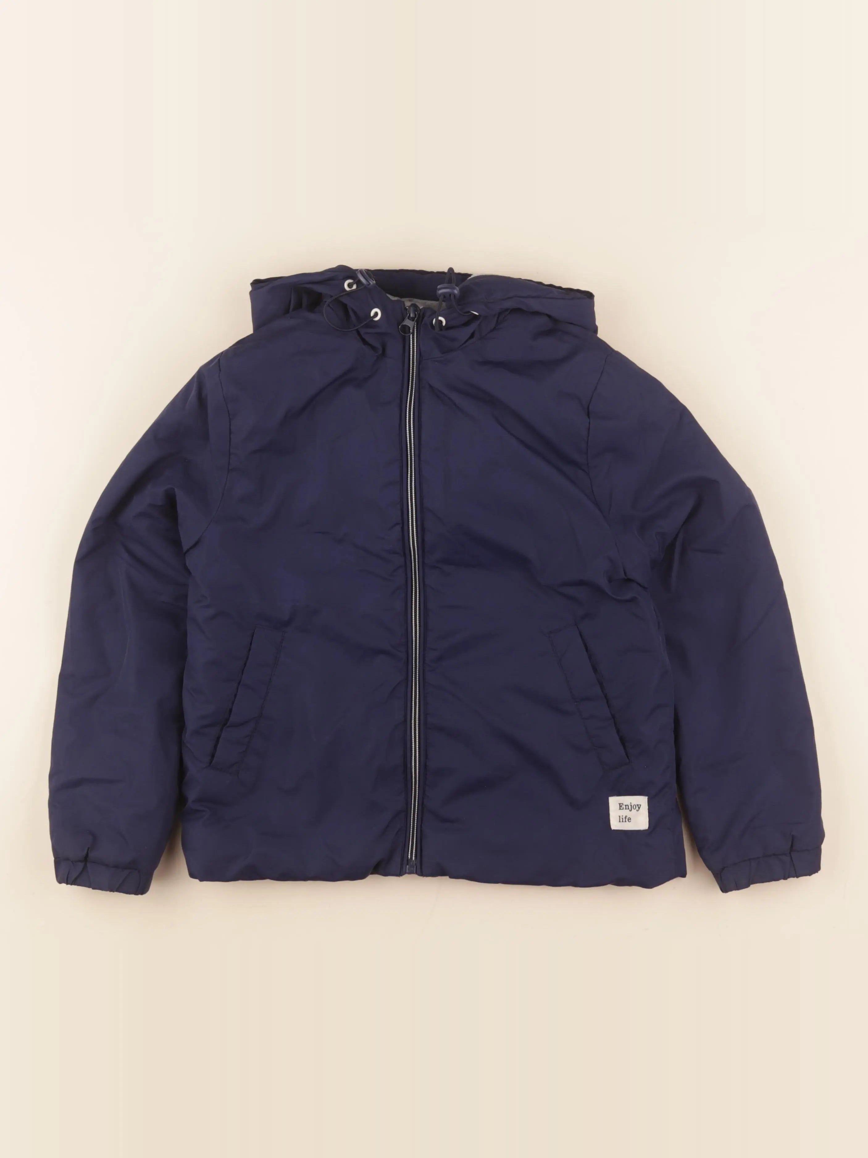 Galeries Lafayette - parka bleu - 8 ans