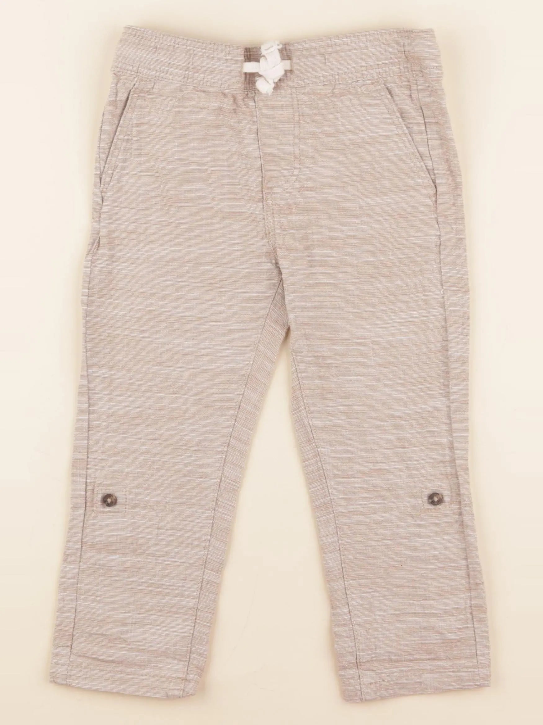 Vertbaudet - pantalon beige - 3 ans