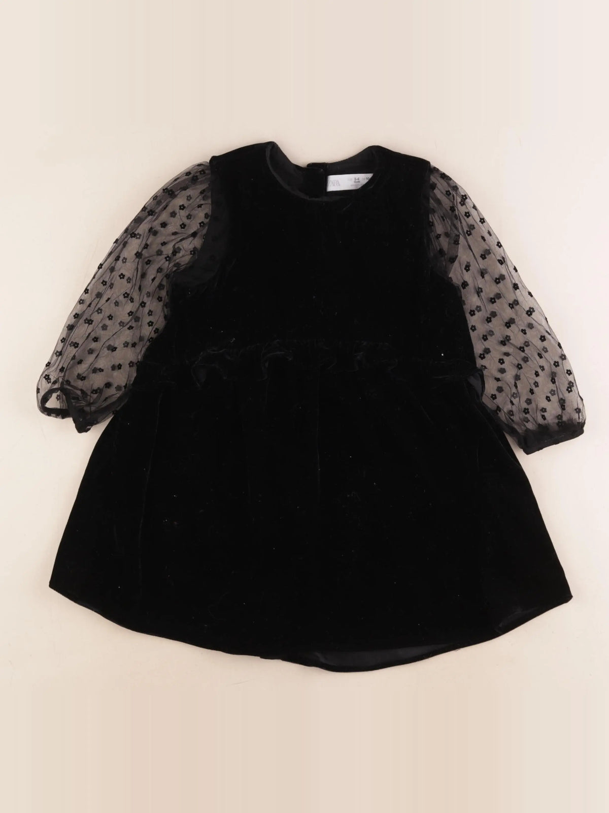Zara - robe noir - 3/4 ans