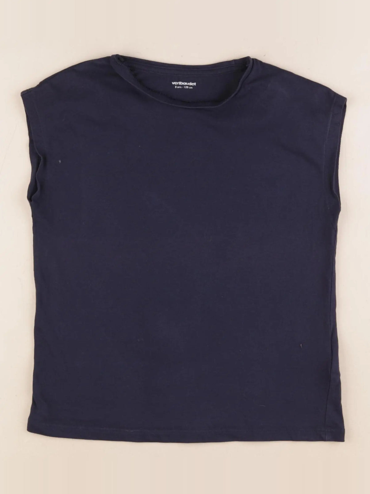 Vertbaudet - tee-shirt bleu - 8 ans