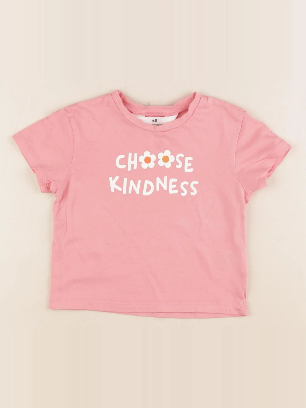 H&M - tee-shirt rose - 18/24 mois