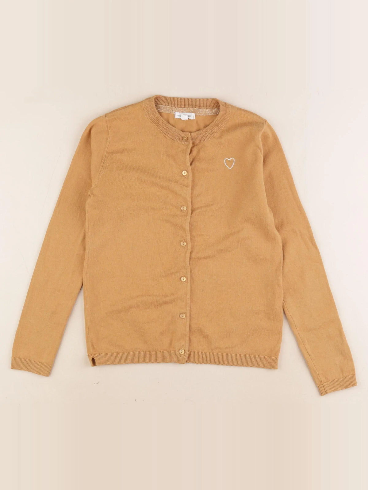 Vertbaudet - gilet jaune - 8 ans