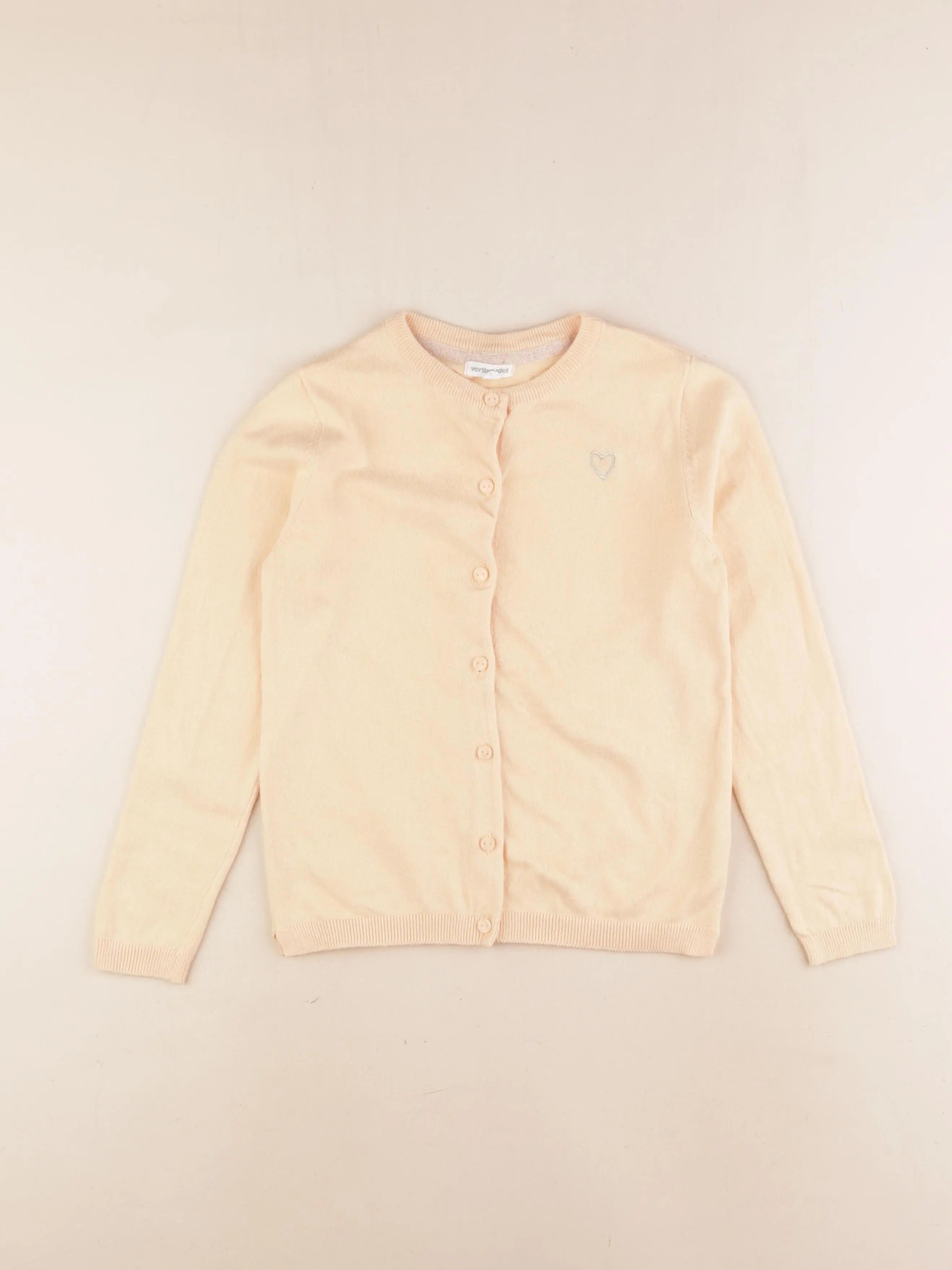 Vertbaudet - gilet orange - 8 ans
