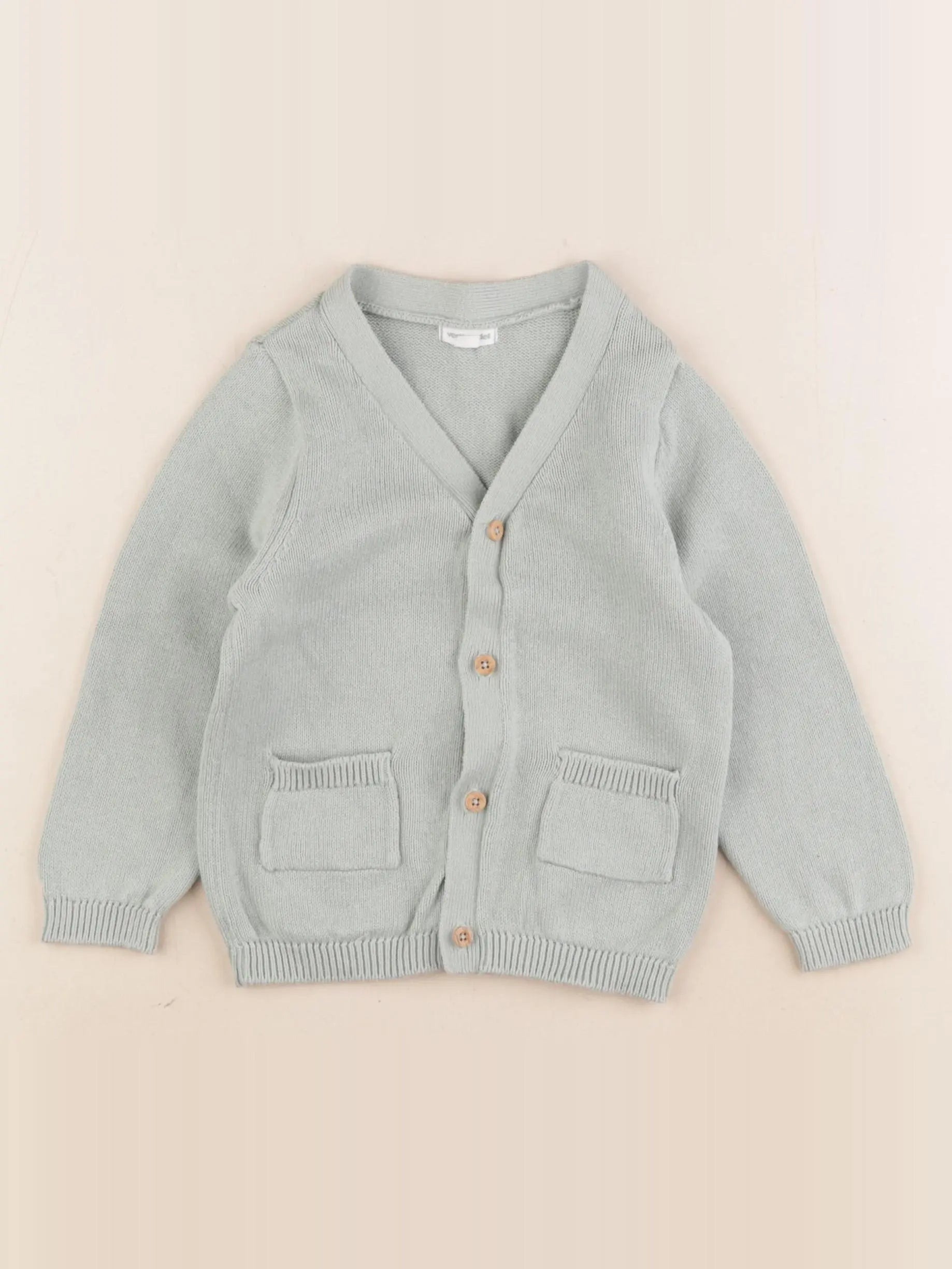 Vertbaudet - gilet vert - 24 mois