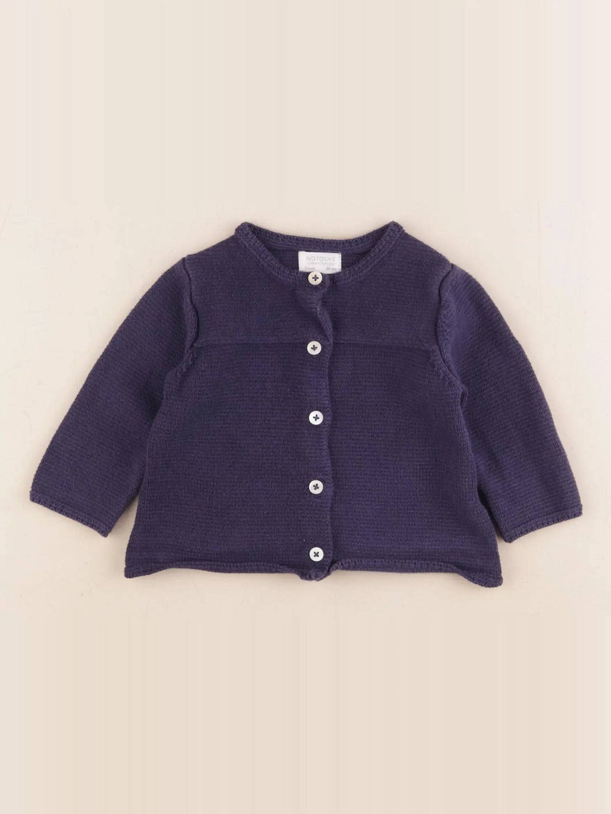 Natalys - gilet bleu - 3 mois