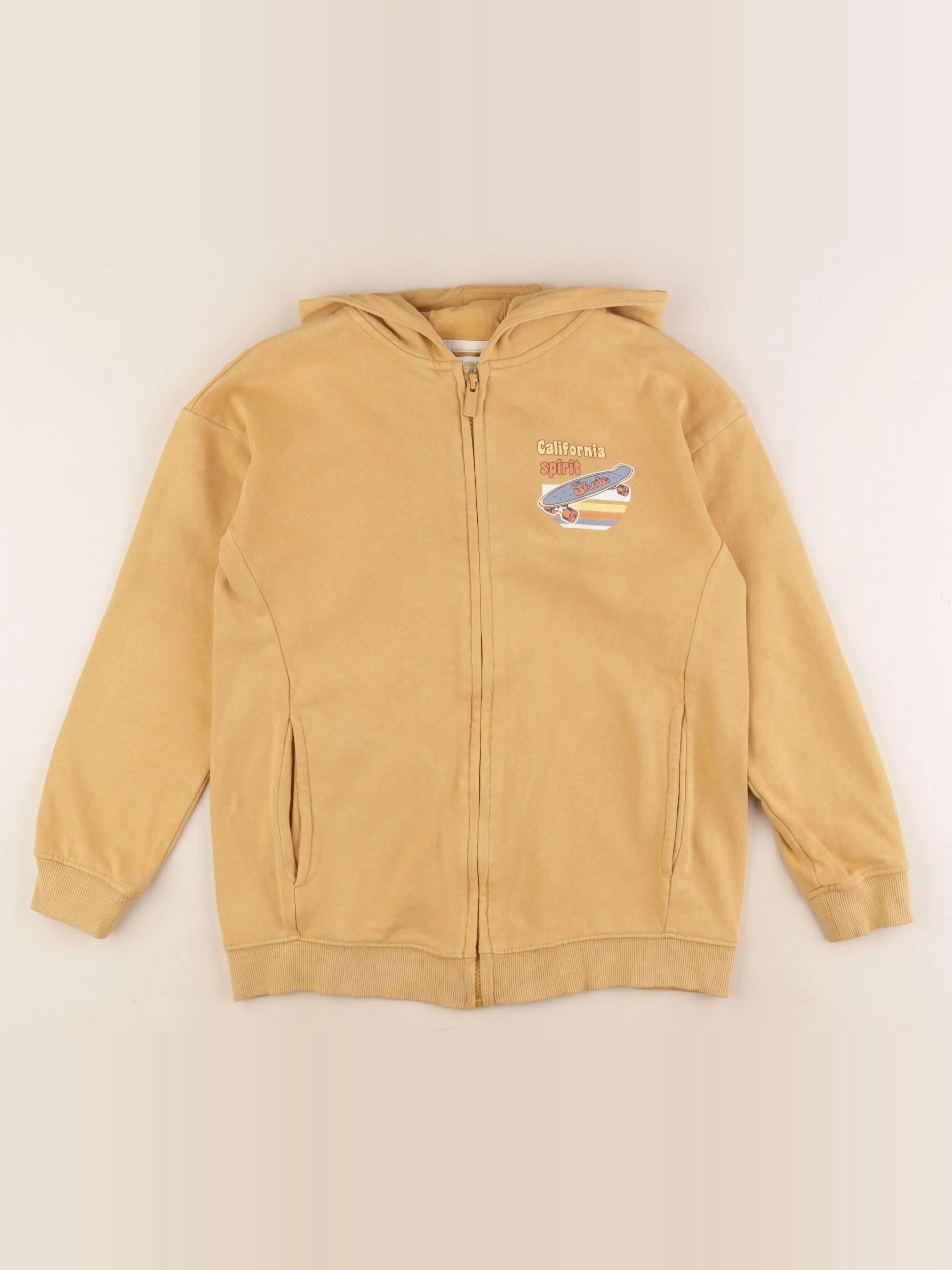 Vertbaudet - sweat jaune - 10 ans