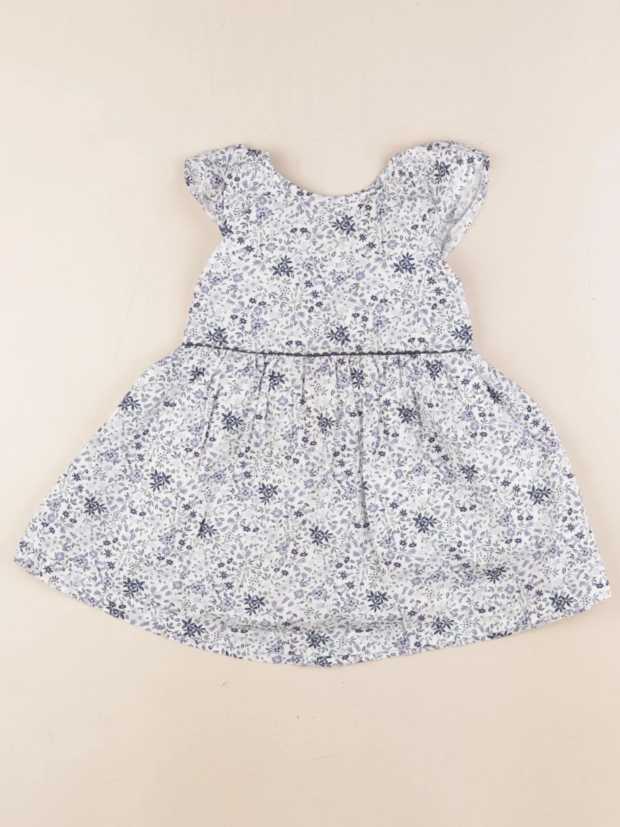 Vertbaudet - robe bleu - 24 mois