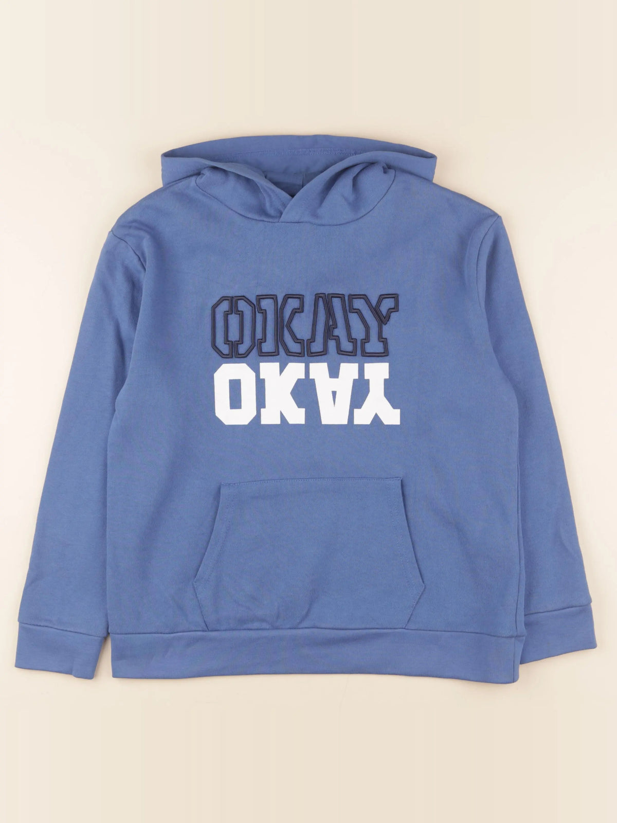 Monoprix - sweat bleu - 10 ans