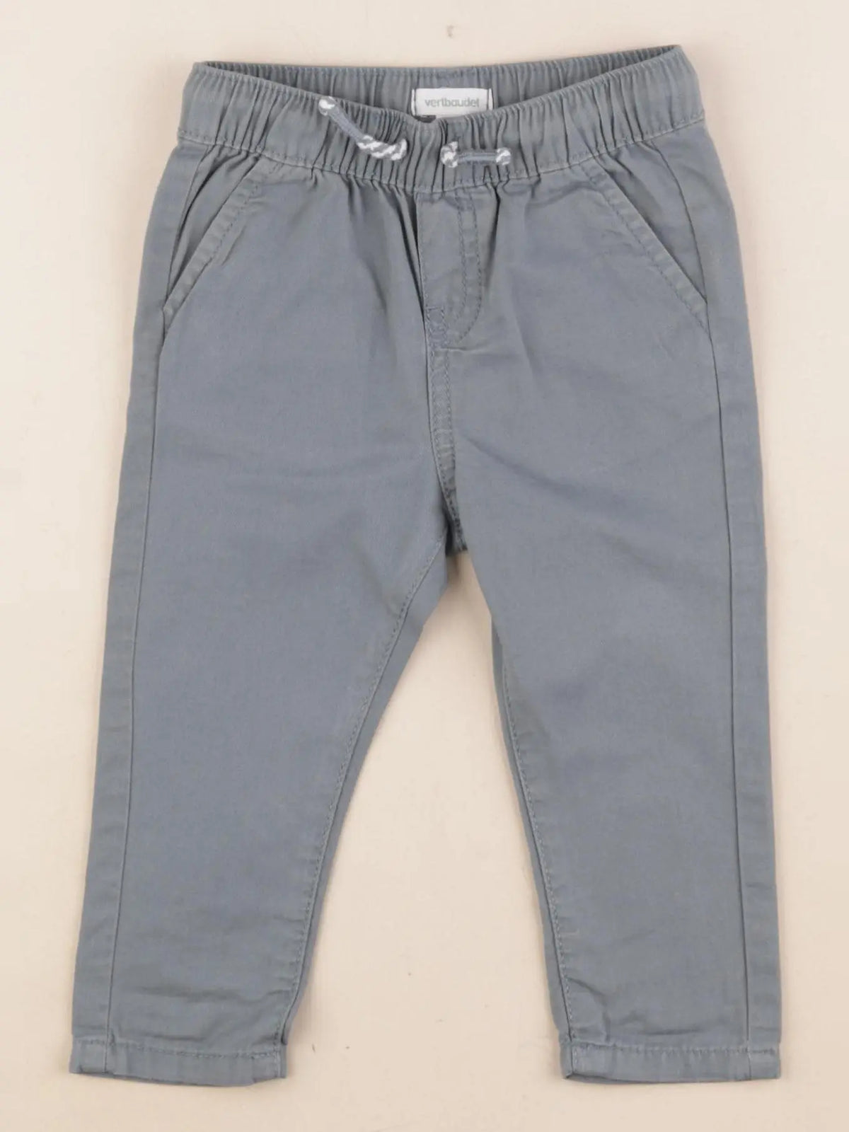 Vertbaudet - pantalon bleu - 9 mois
