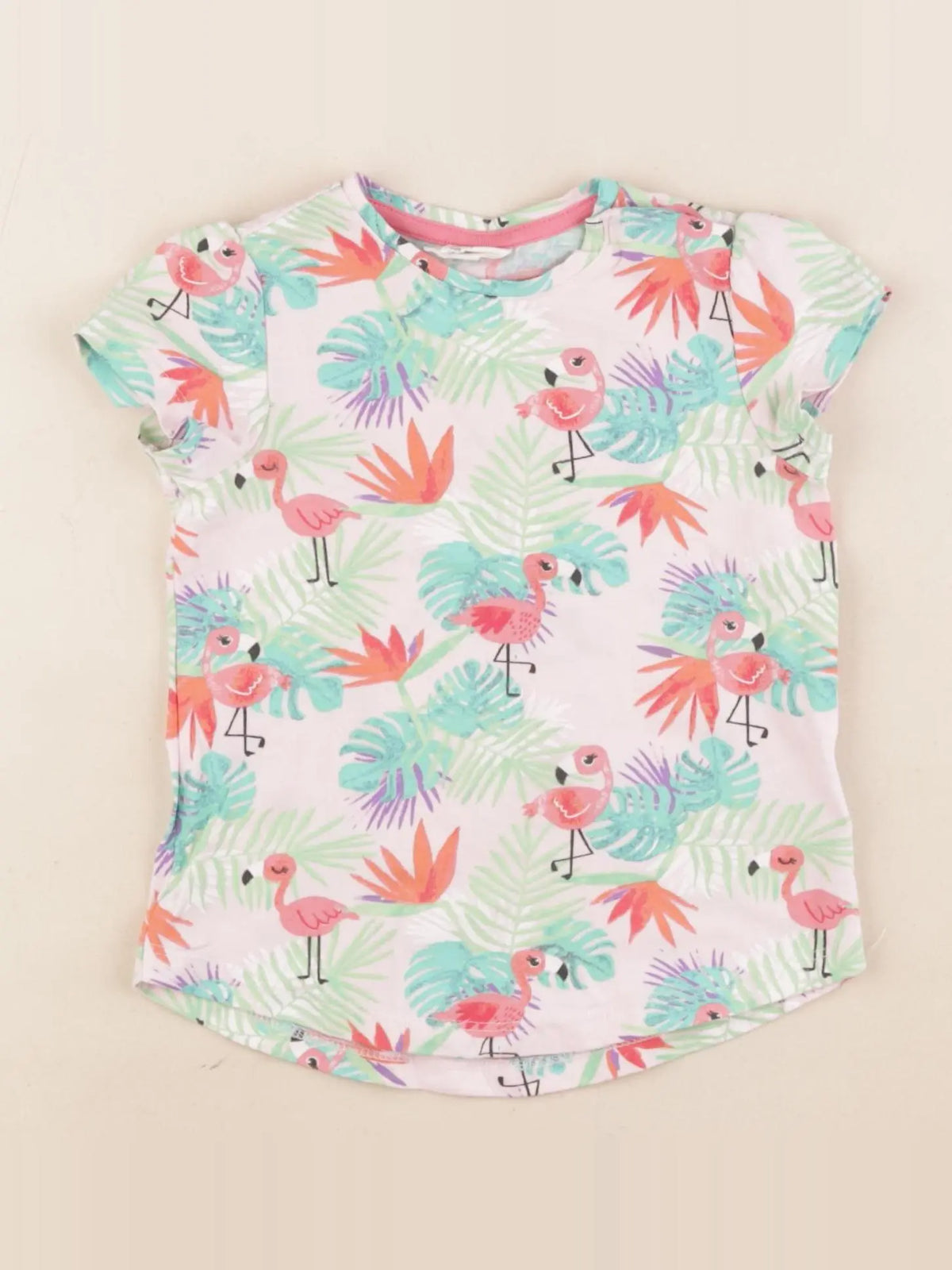H&M - tee-shirt rose - 9/12 mois