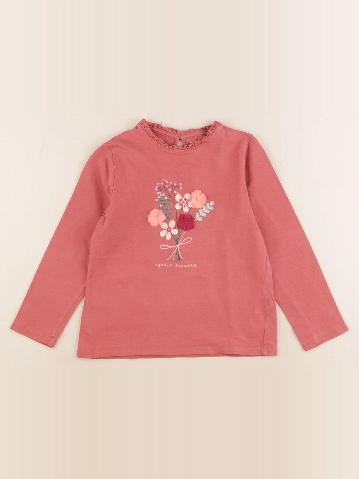 Vertbaudet - tee-shirt rose - 5 ans