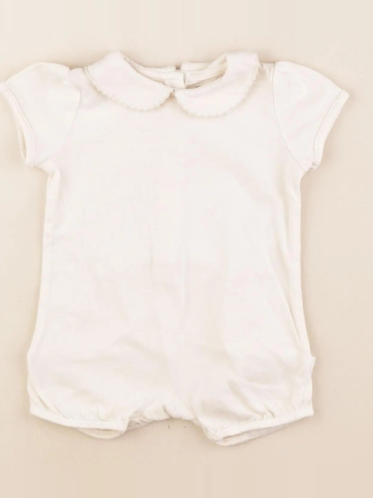 Vertbaudet - pyjama coton beige - 3 mois