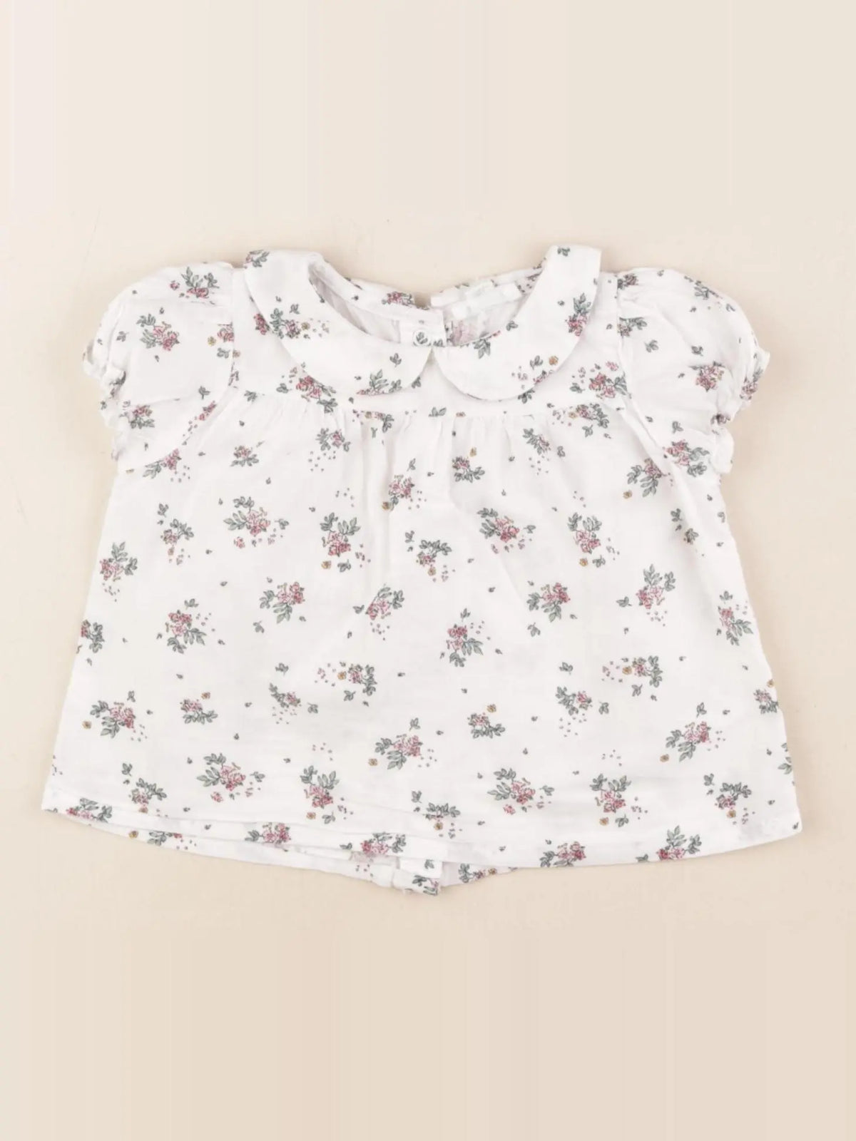Vertbaudet - blouse blanc - 6 mois