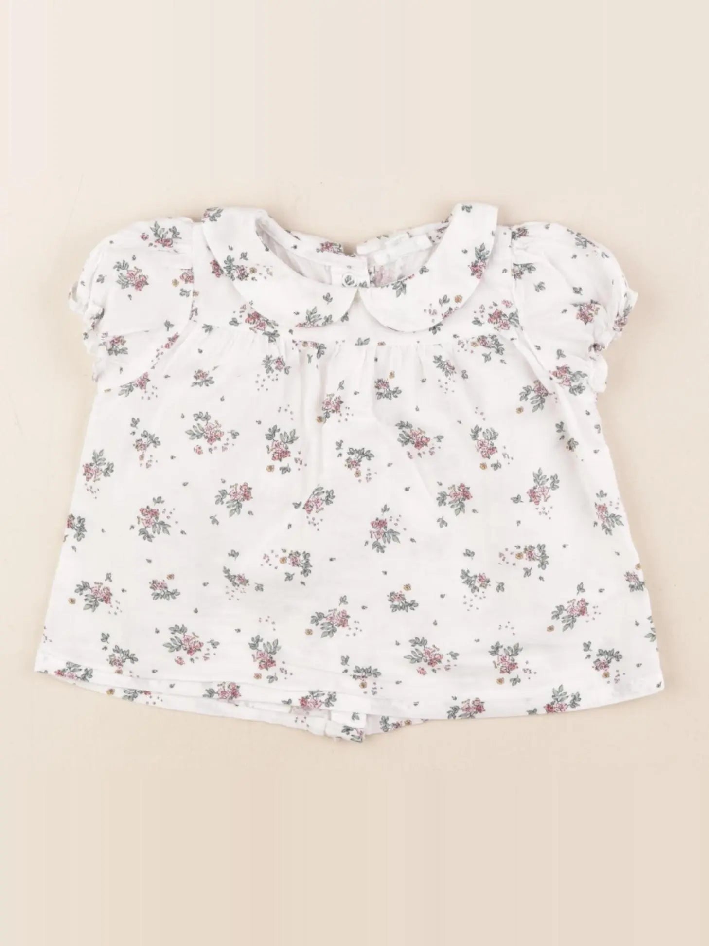 Vertbaudet - blouse blanc - 6 mois