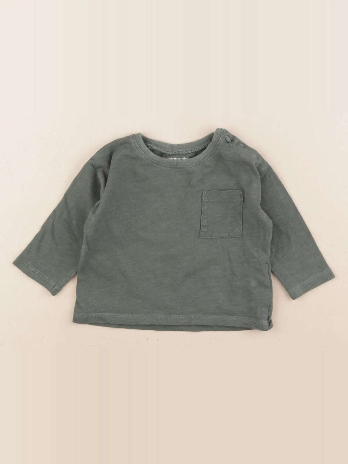 Vertbaudet - tee-shirt vert - 6 mois