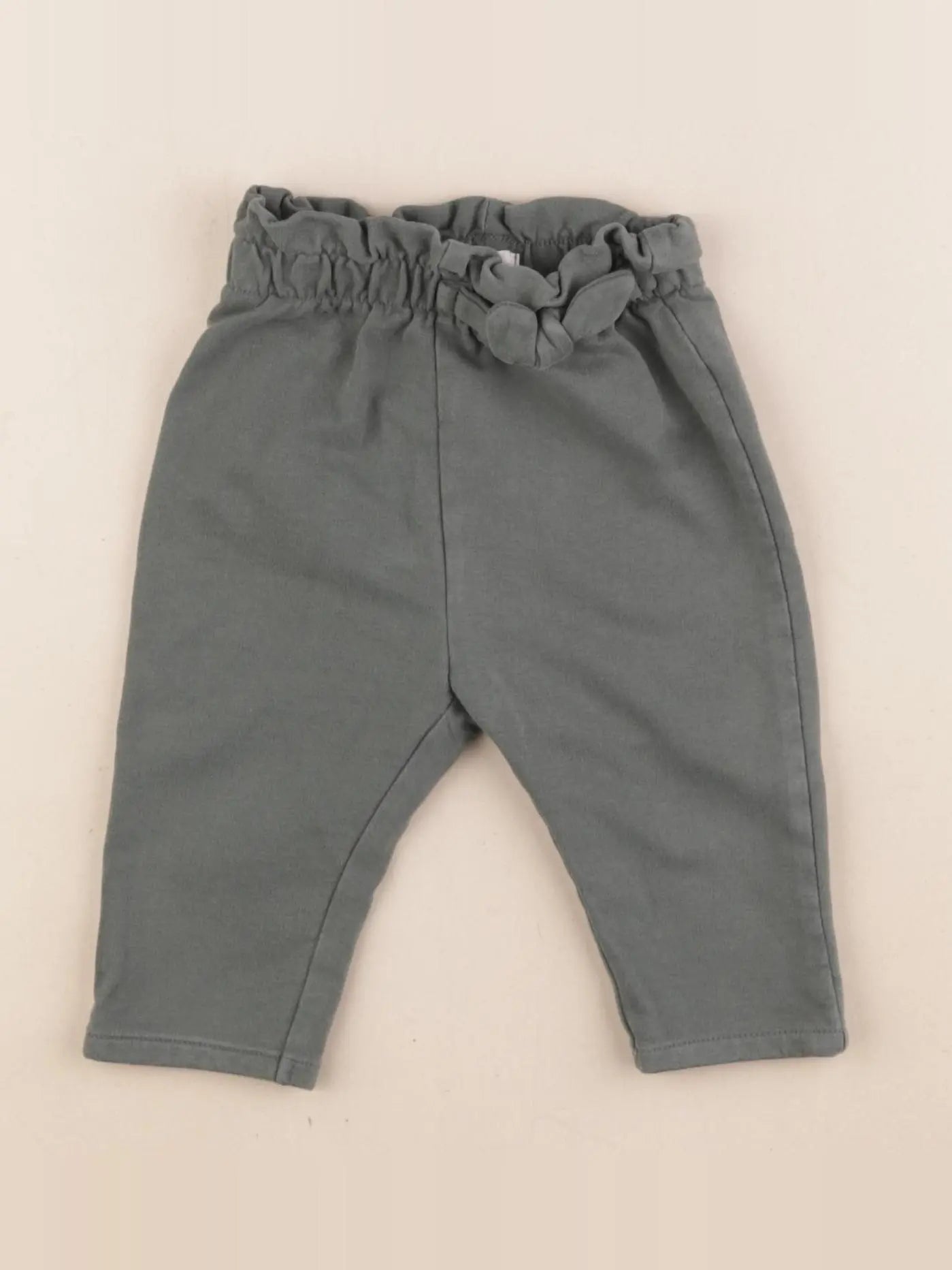 Vertbaudet - pantalon vert - 6 mois