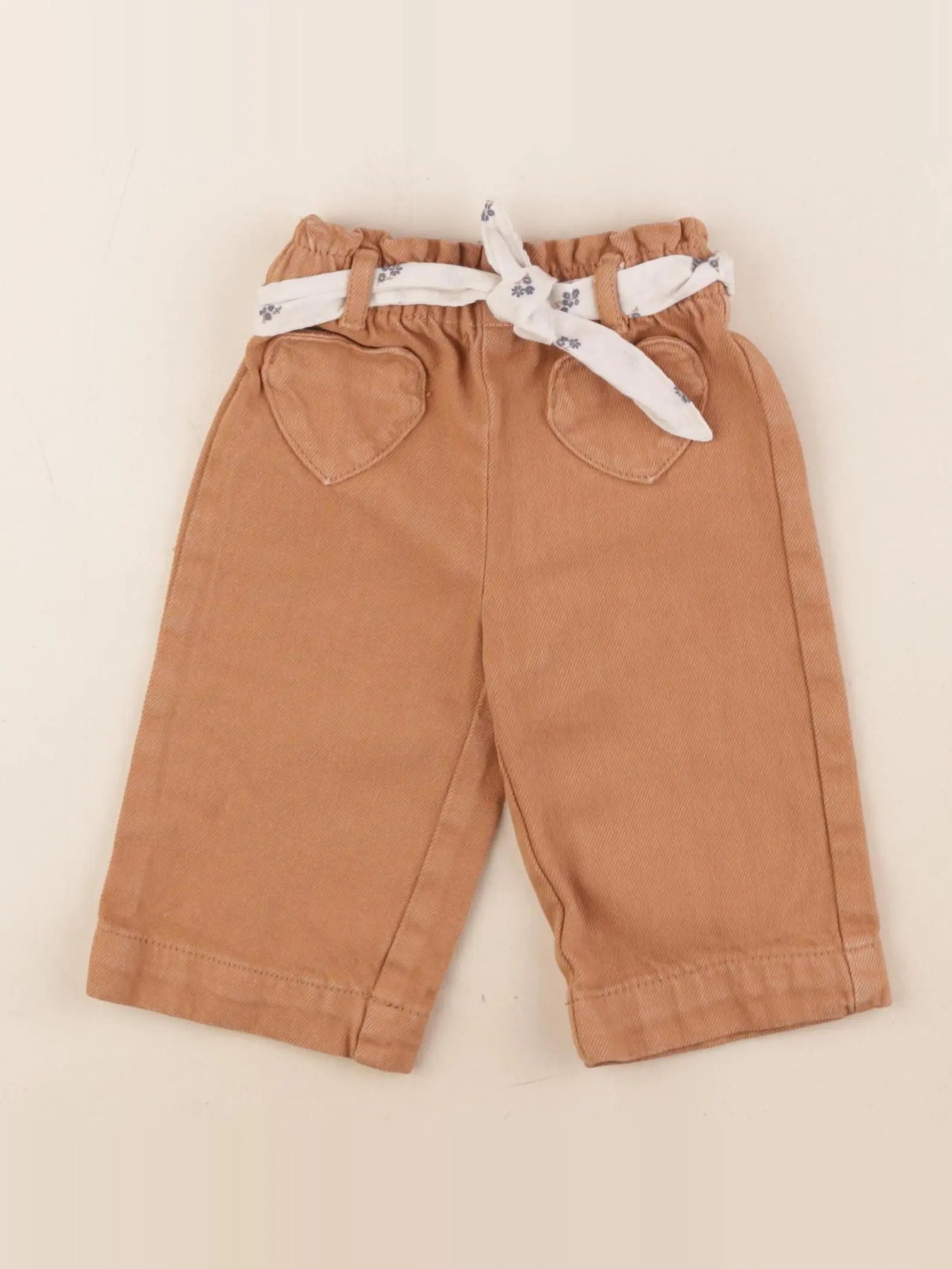 Vertbaudet - jean marron - 6 mois