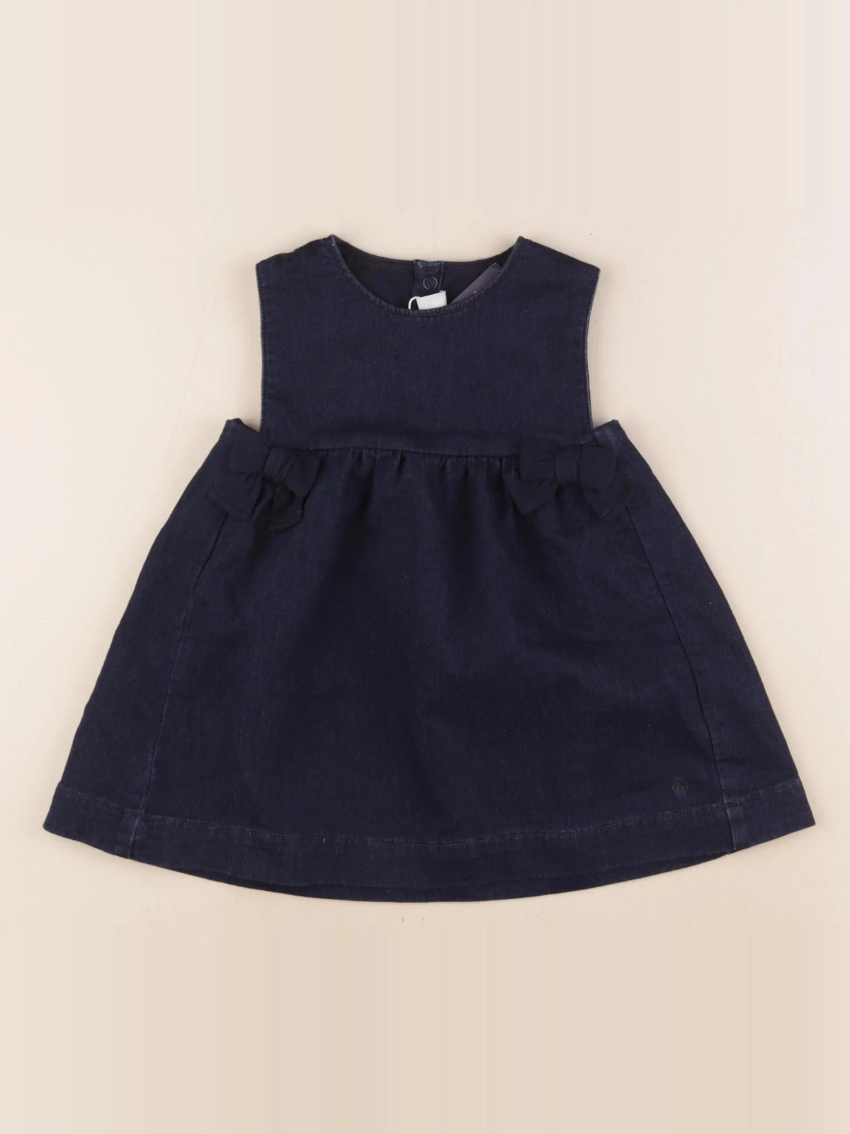 Petit Bateau - robe bleu - 18 mois