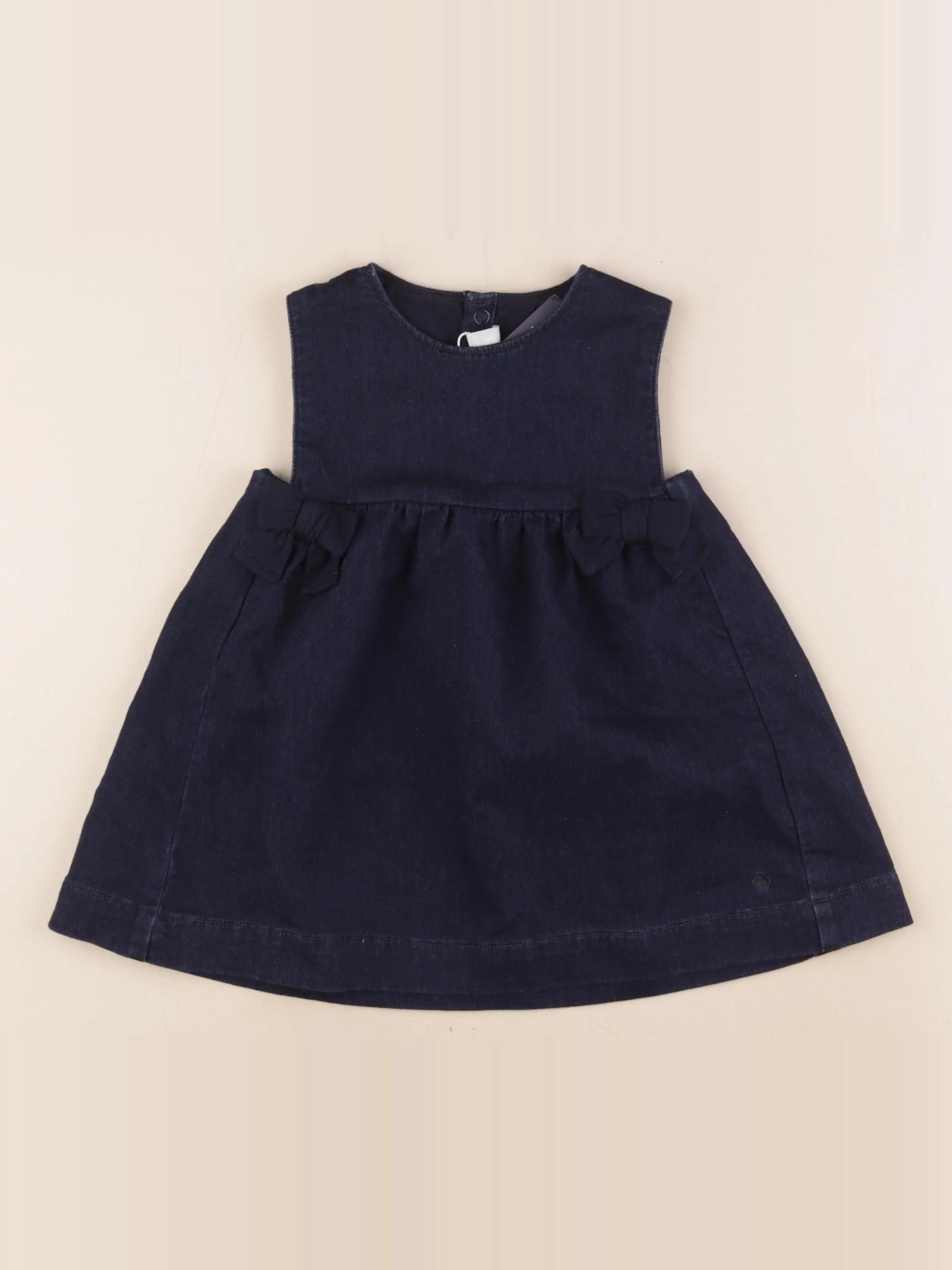 Petit Bateau - robe bleu - 18 mois