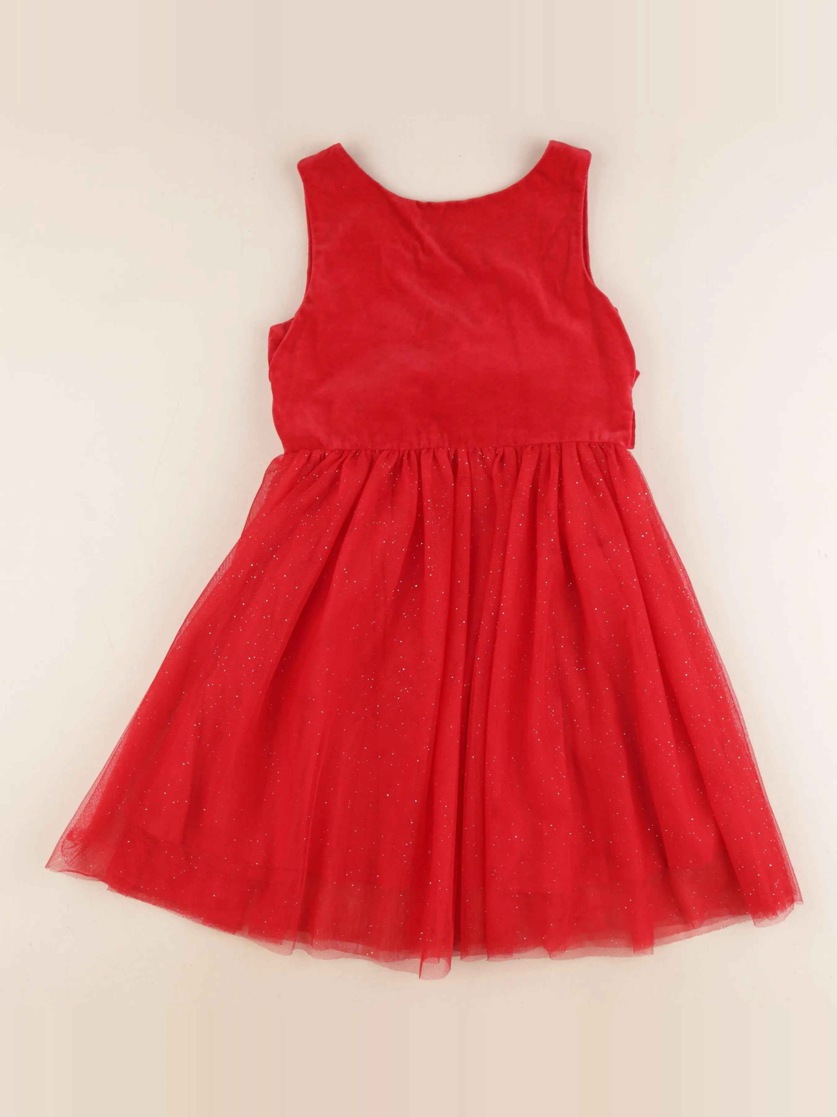 Vertbaudet - robe rouge - 7 ans