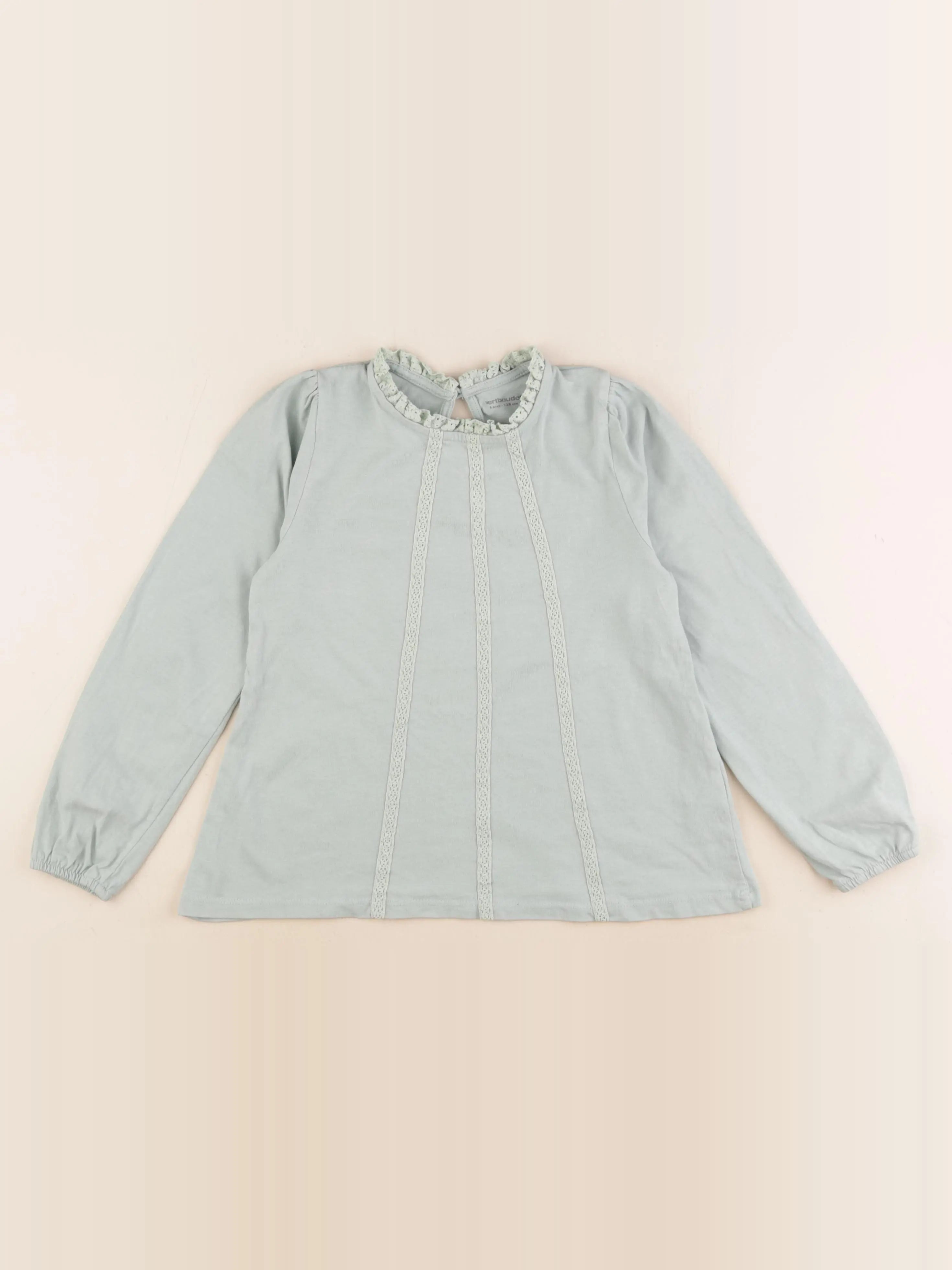 Vertbaudet - tee-shirt vert - 8 ans