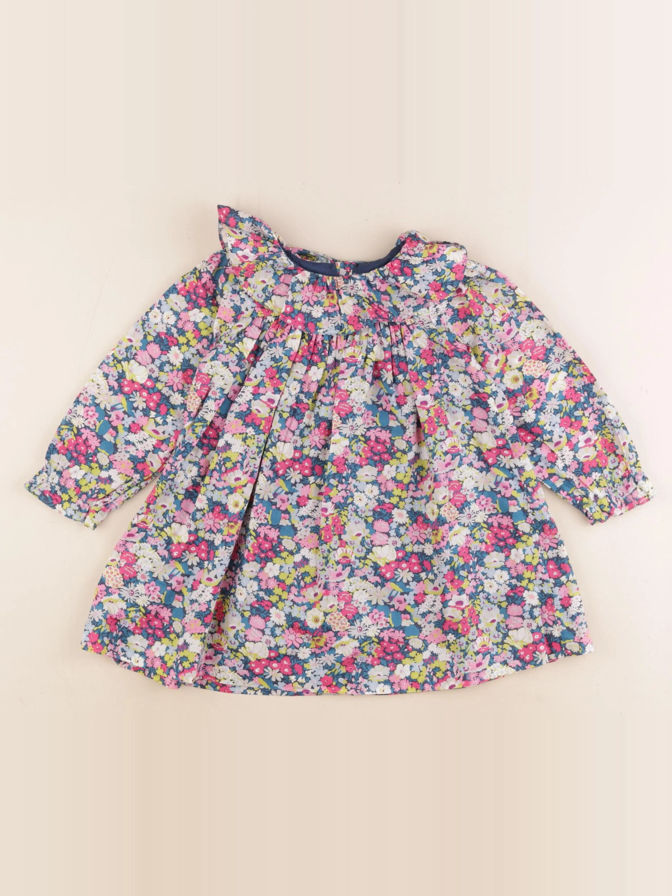 Jacadi - robe liberty multicolore - 2 ans