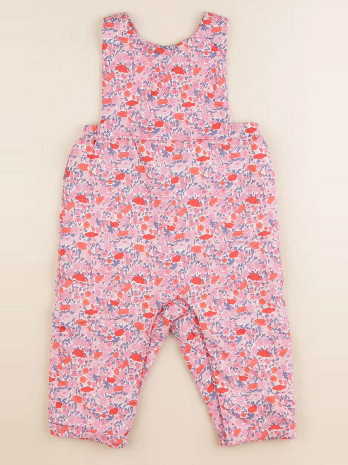 Jacadi - combinaison doublé, liberty multicolore - 1 an