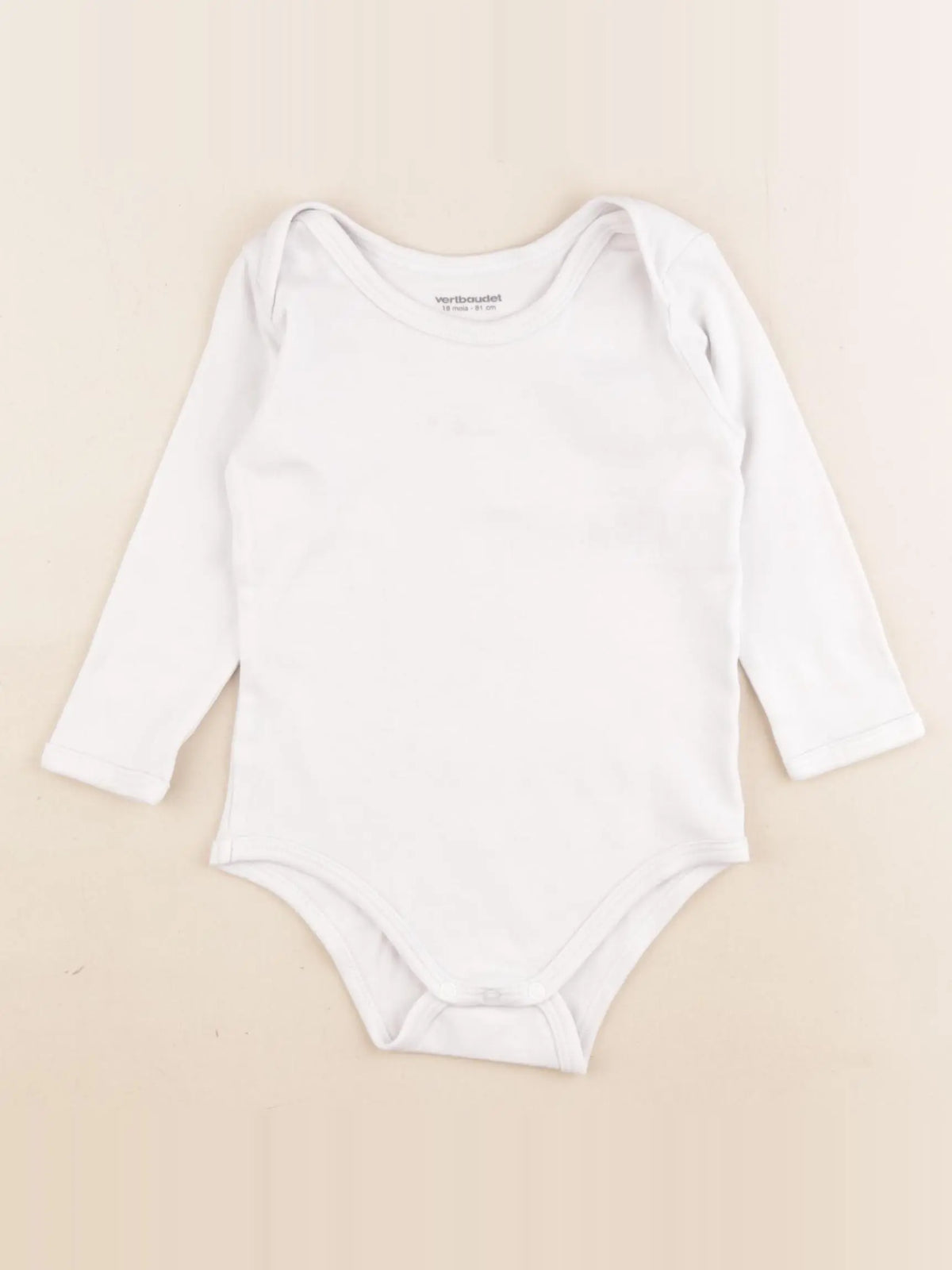 Vertbaudet - body blanc - 18 mois