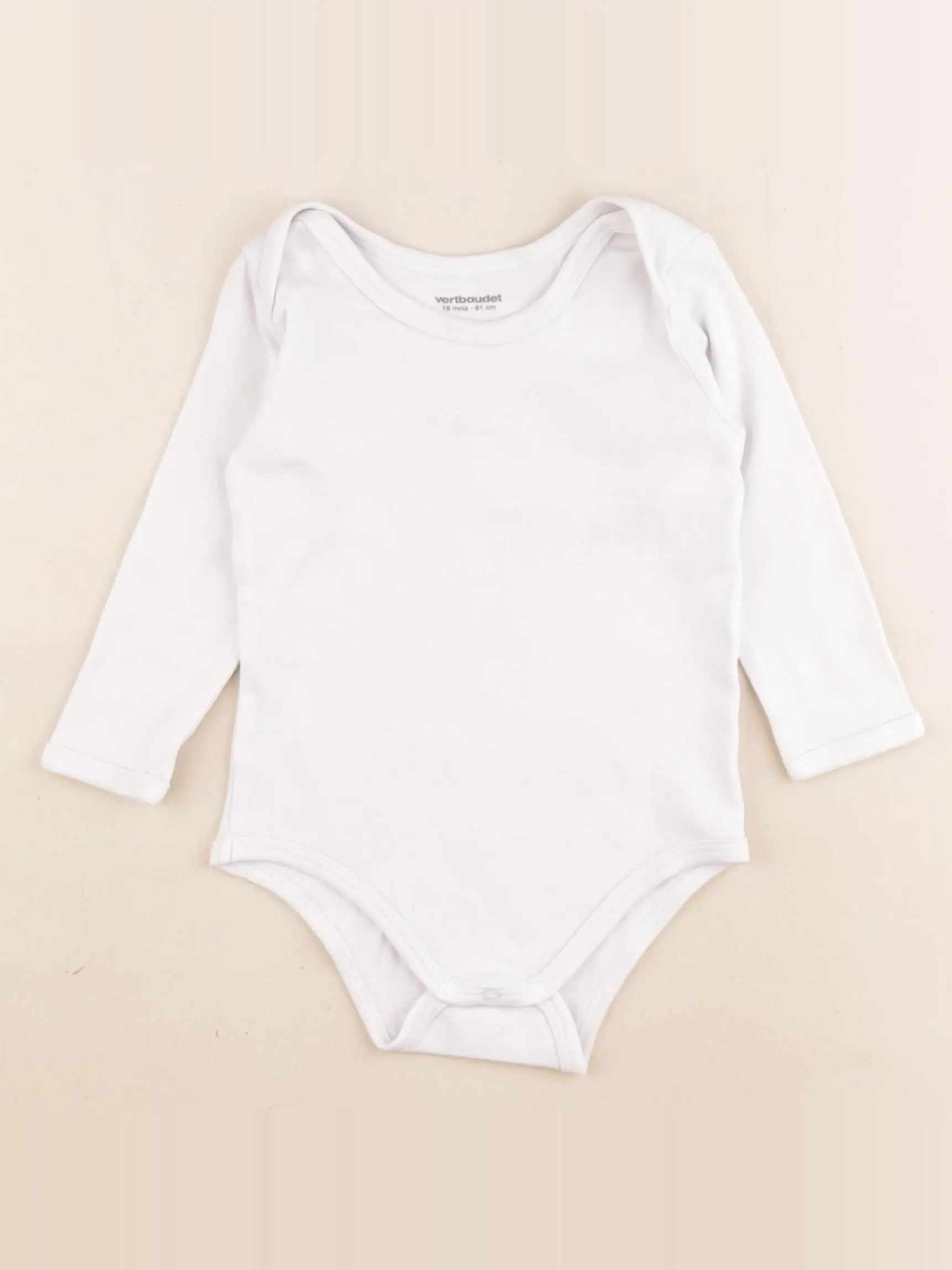 Vertbaudet - body blanc - 18 mois