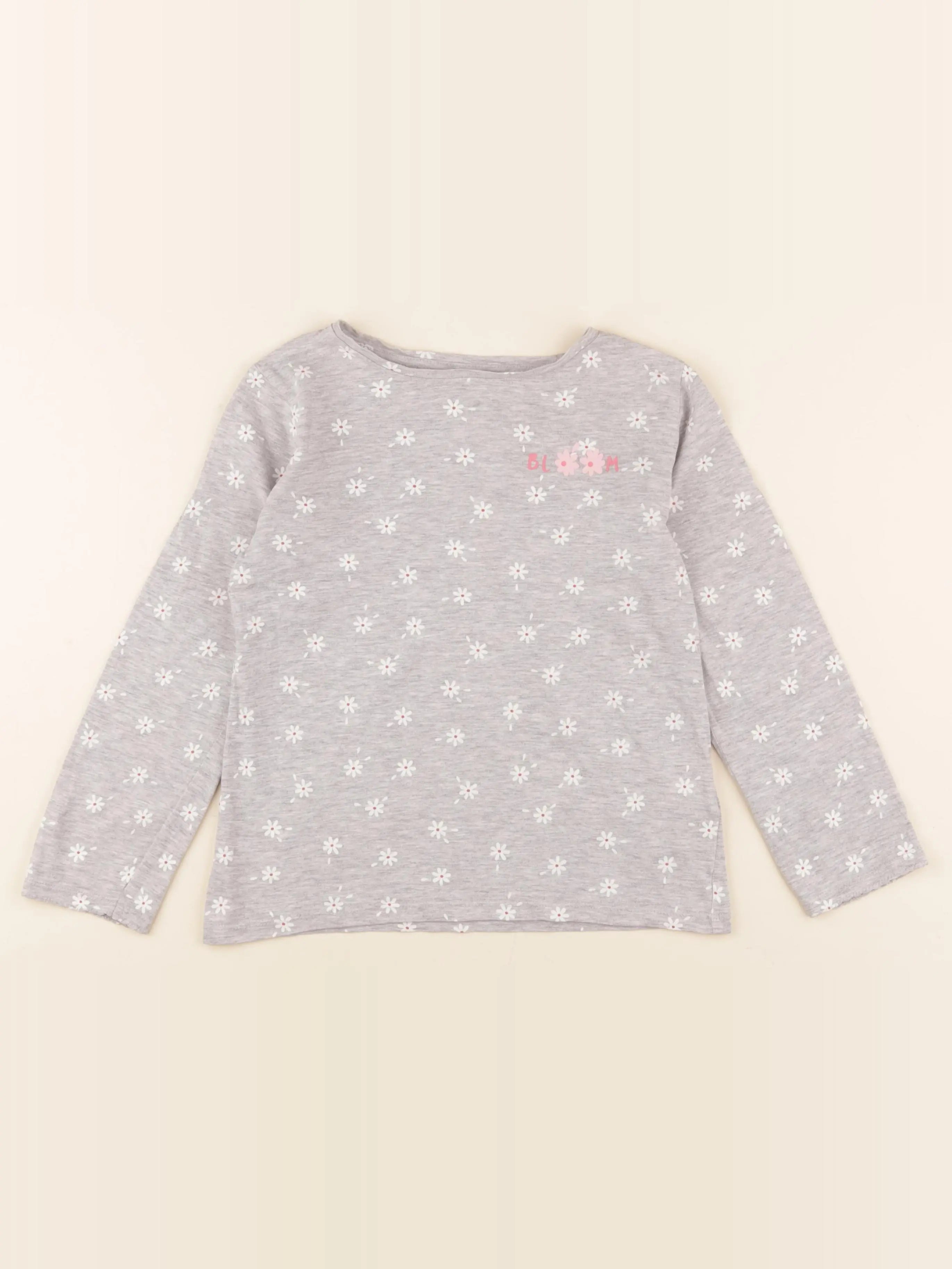Vertbaudet - tee-shirt gris - 8 ans