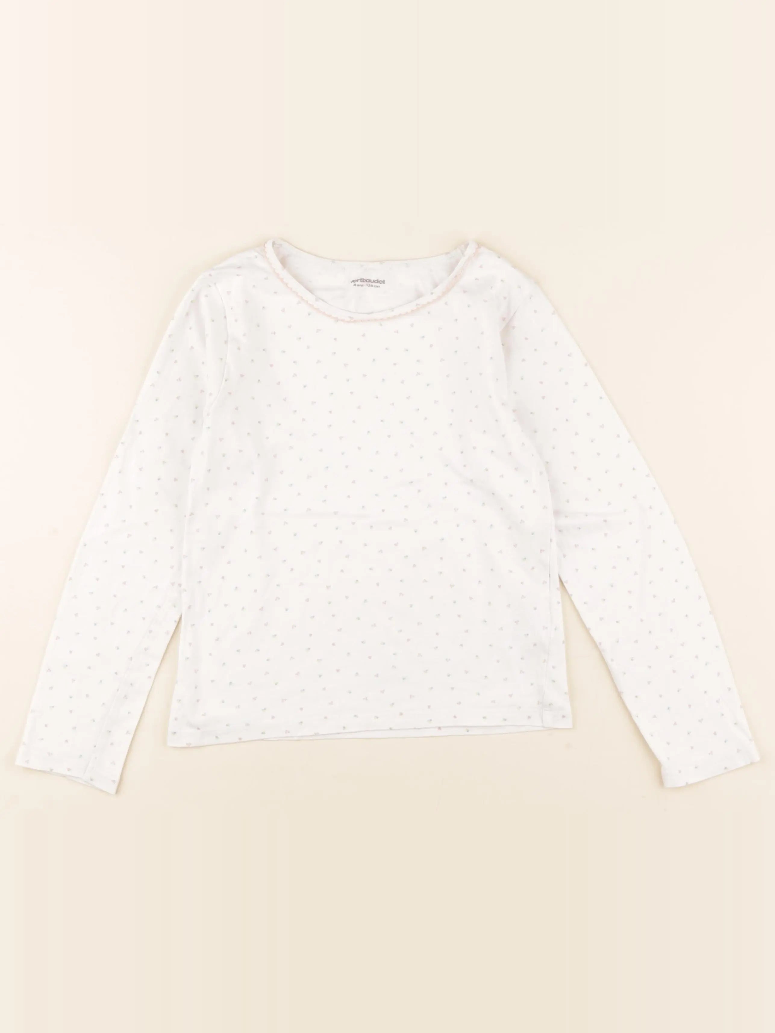 Vertbaudet - maillot de corps blanc - 8 ans
