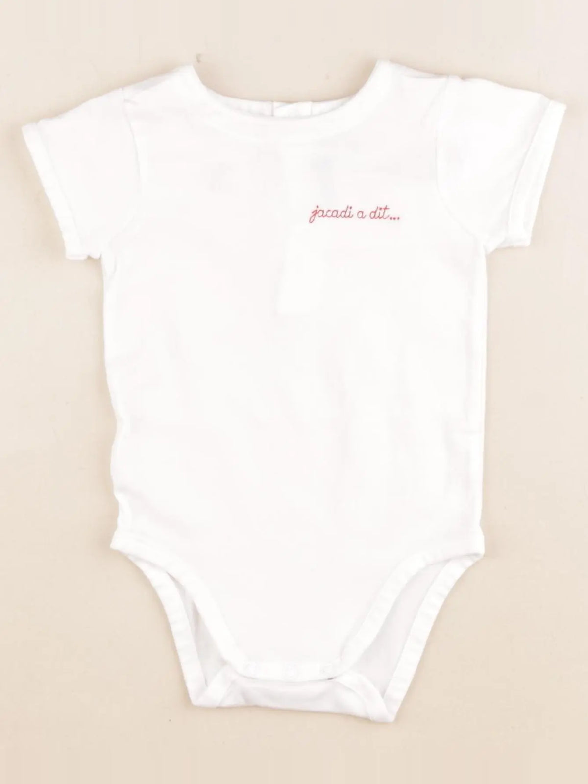 Jacadi - body blanc - 1 an