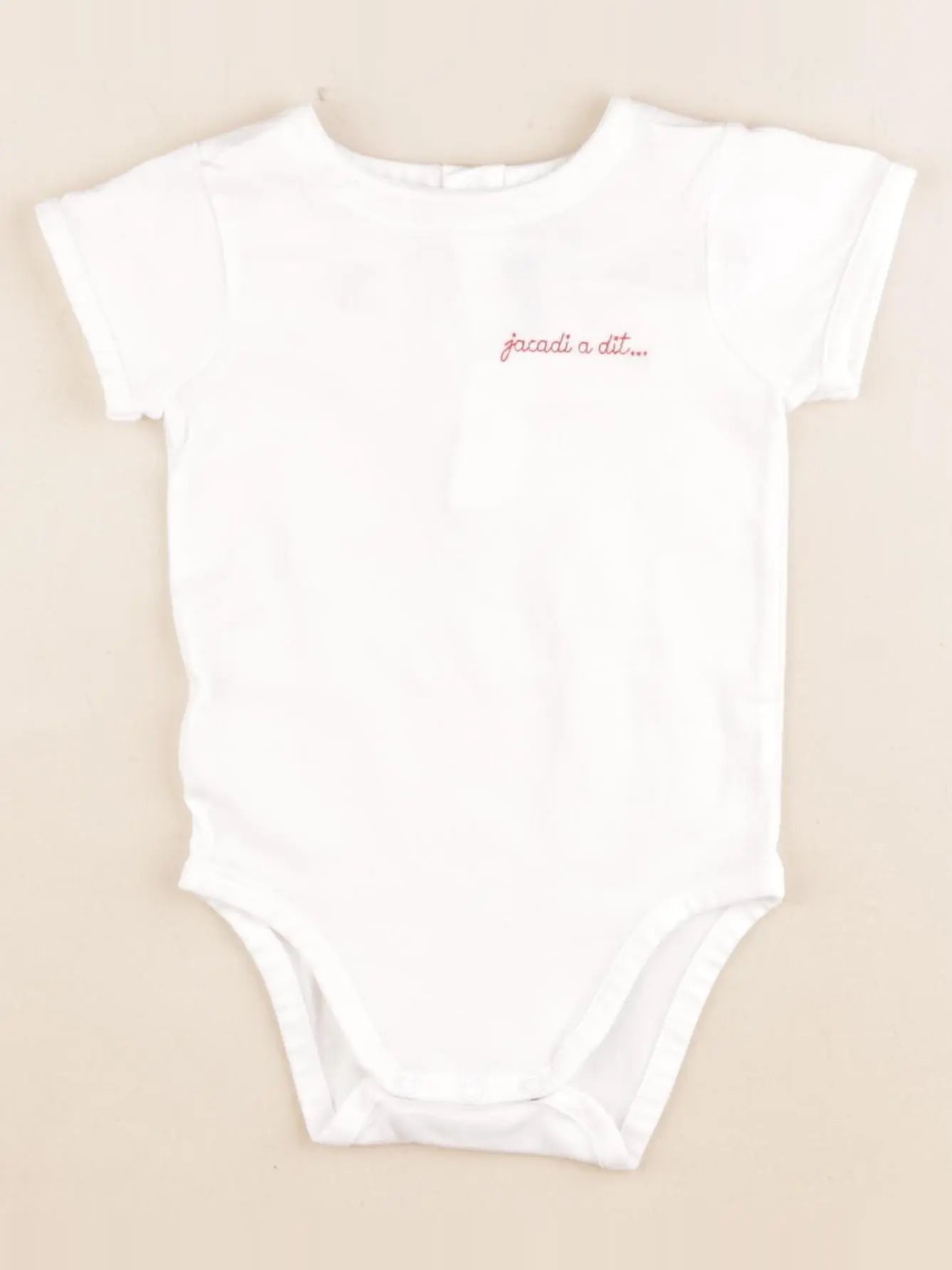 Jacadi - body blanc - 1 an