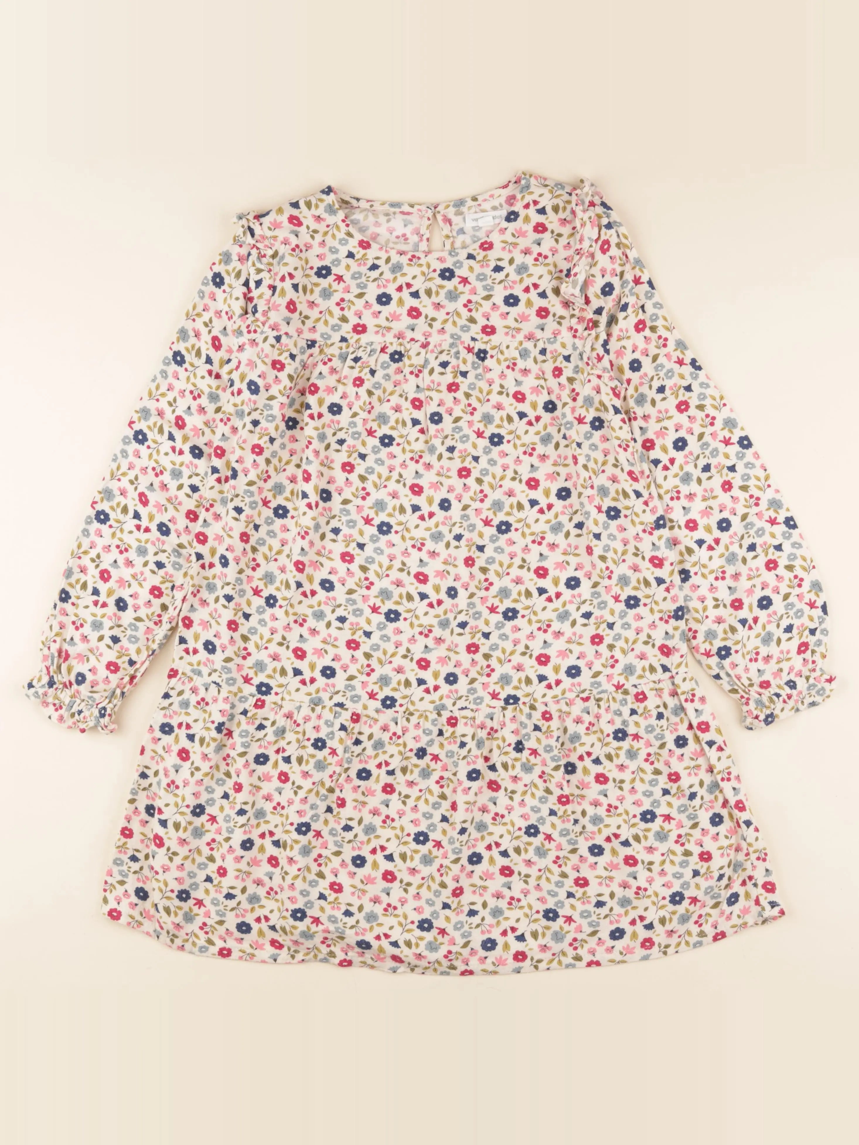 Vertbaudet - robe multicolore - 8 ans
