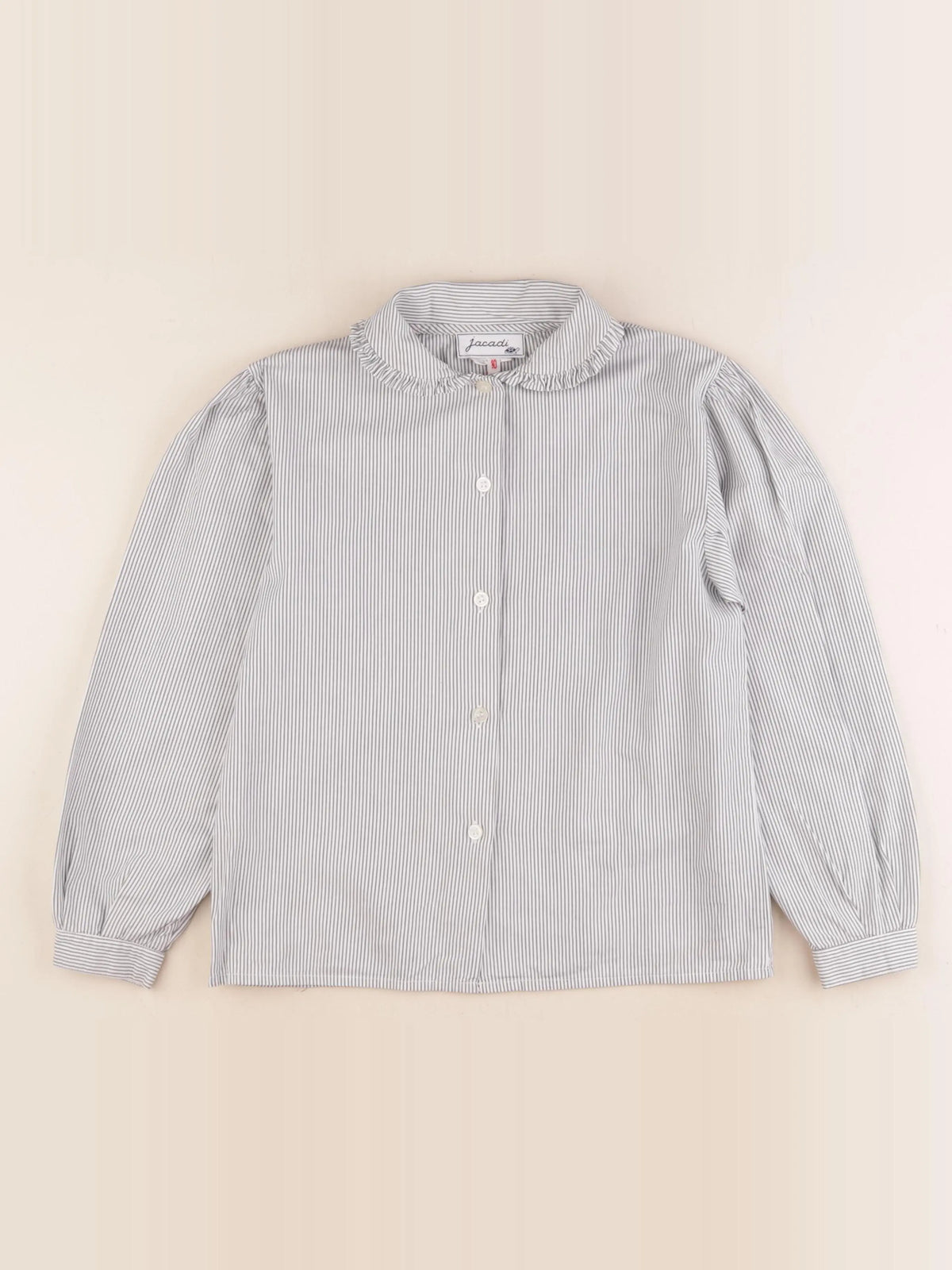 Jacadi - blouse blanc, bleu - 10 ans