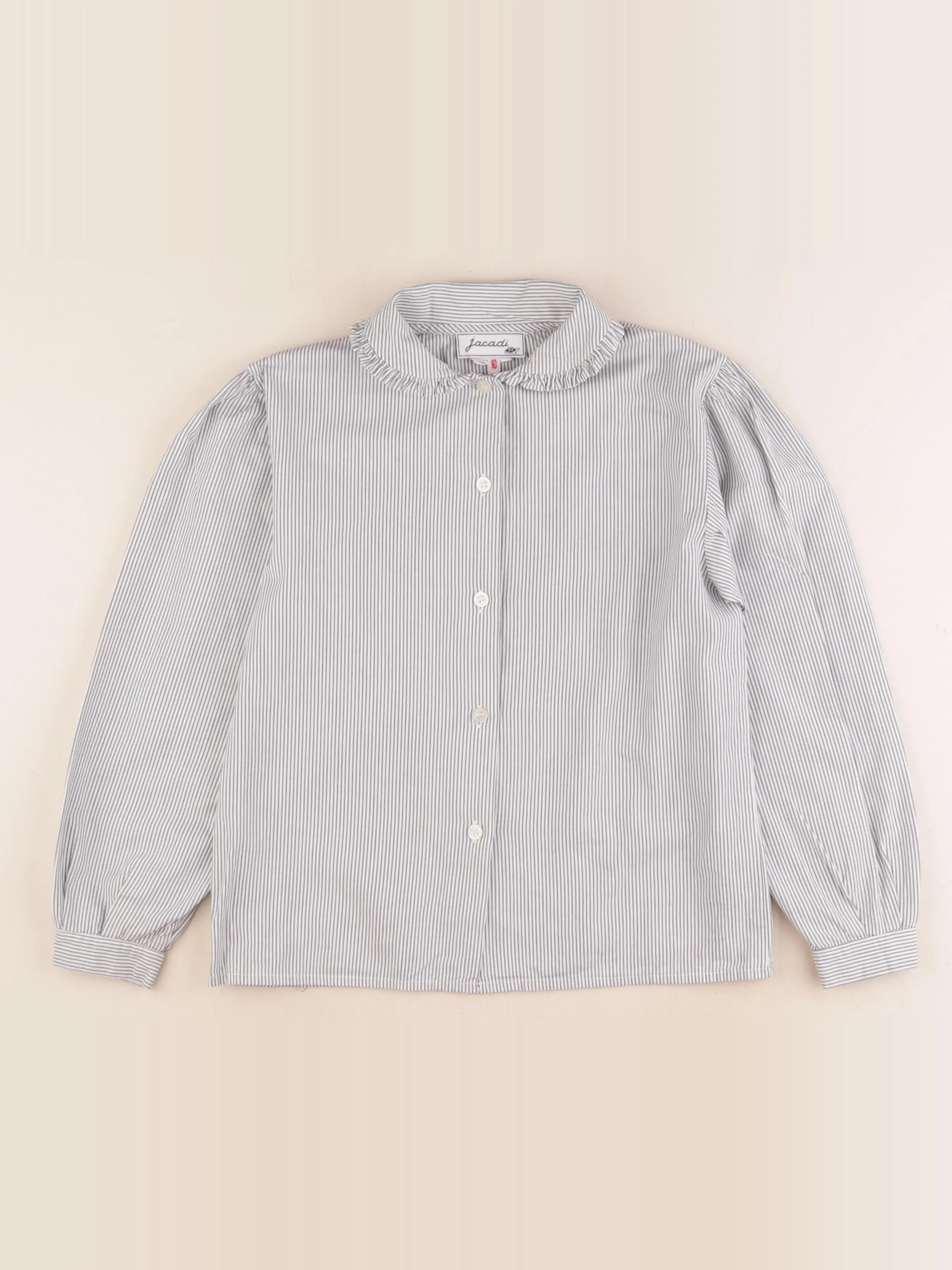 Jacadi - blouse blanc, bleu - 10 ans