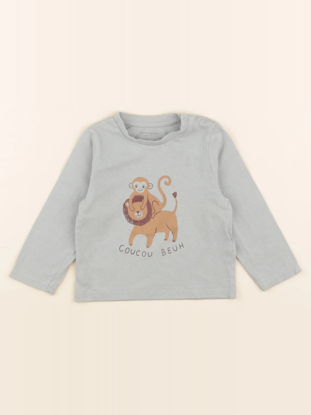 Vertbaudet - tee-shirt vert - 18 mois
