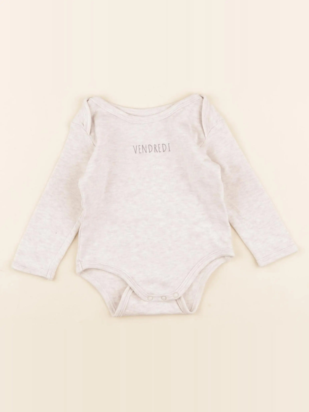 Vertbaudet - body beige - 9 mois