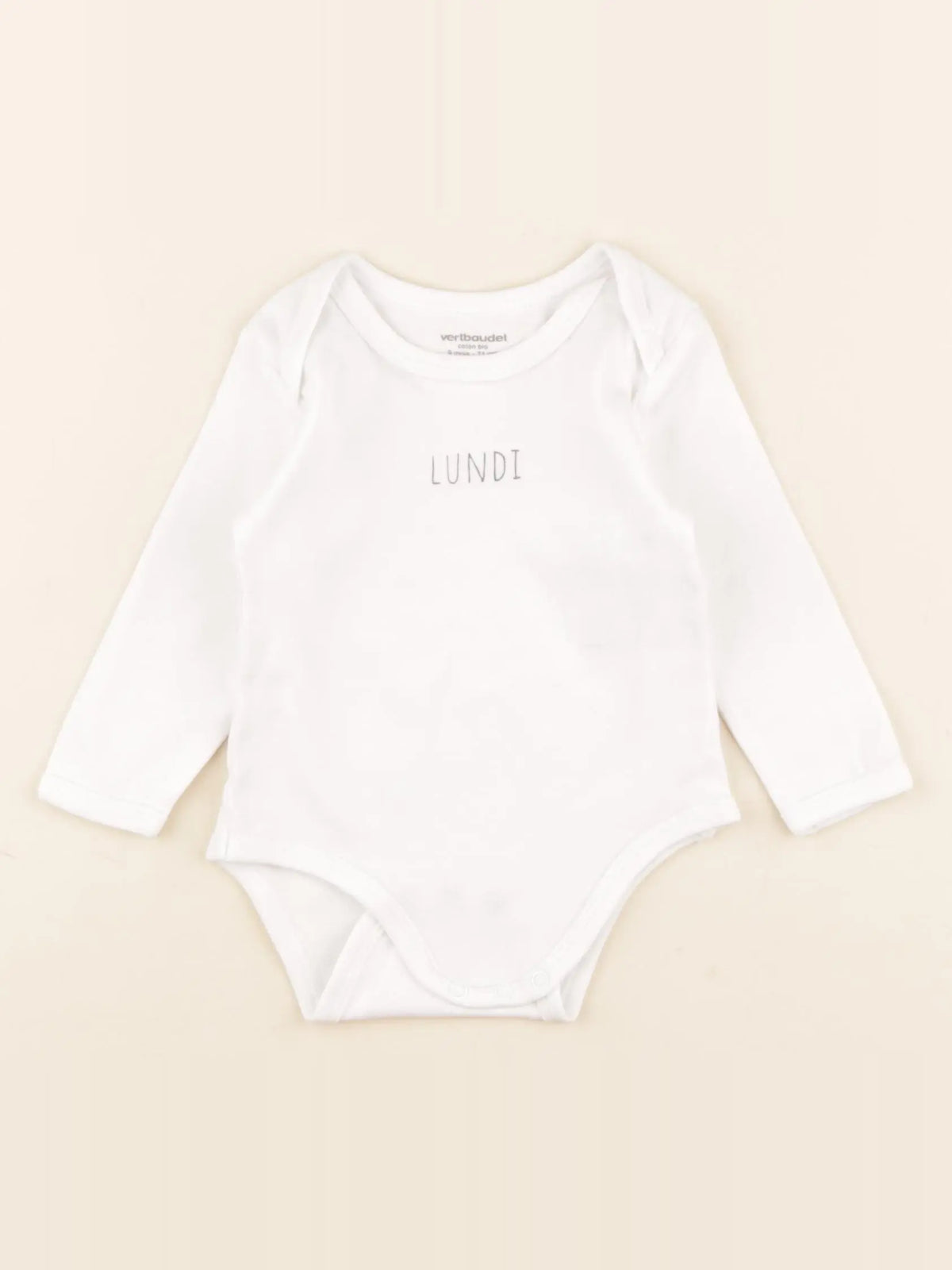 Vertbaudet - body blanc - 9 mois