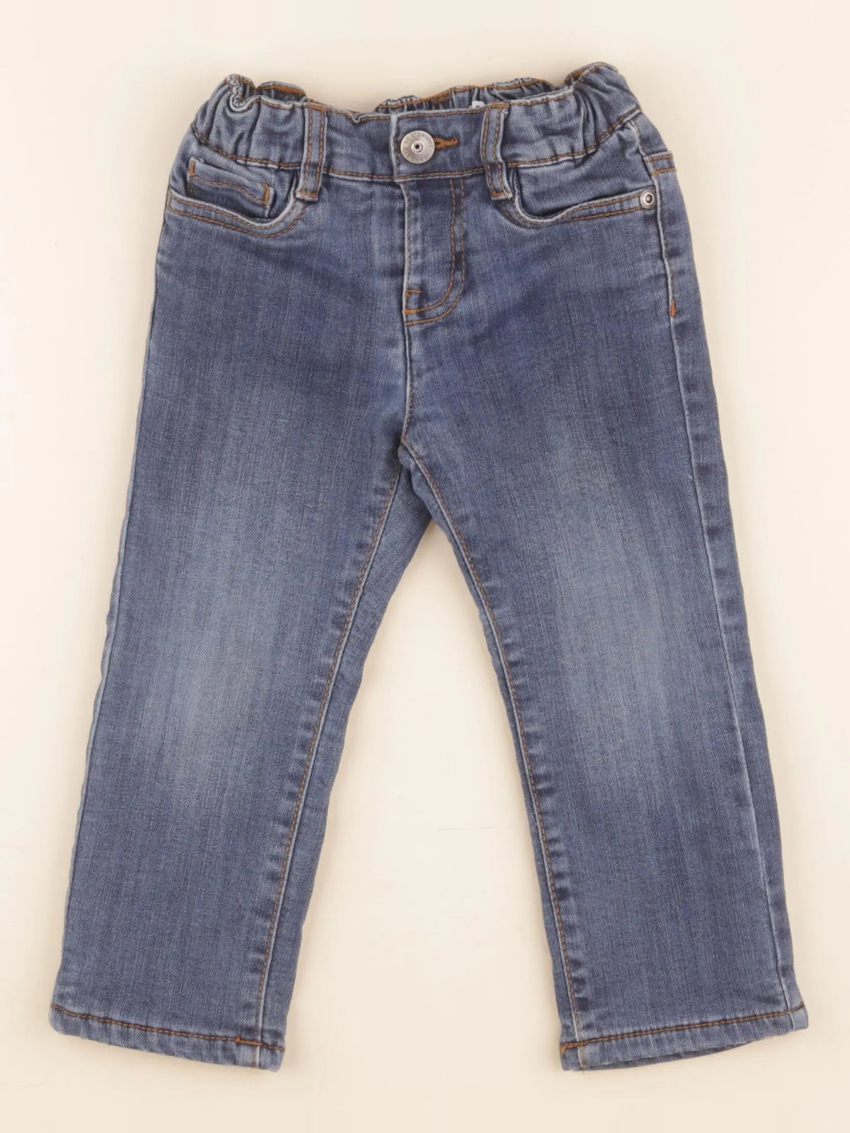 Vertbaudet - jean doublé bleu - 2 ans