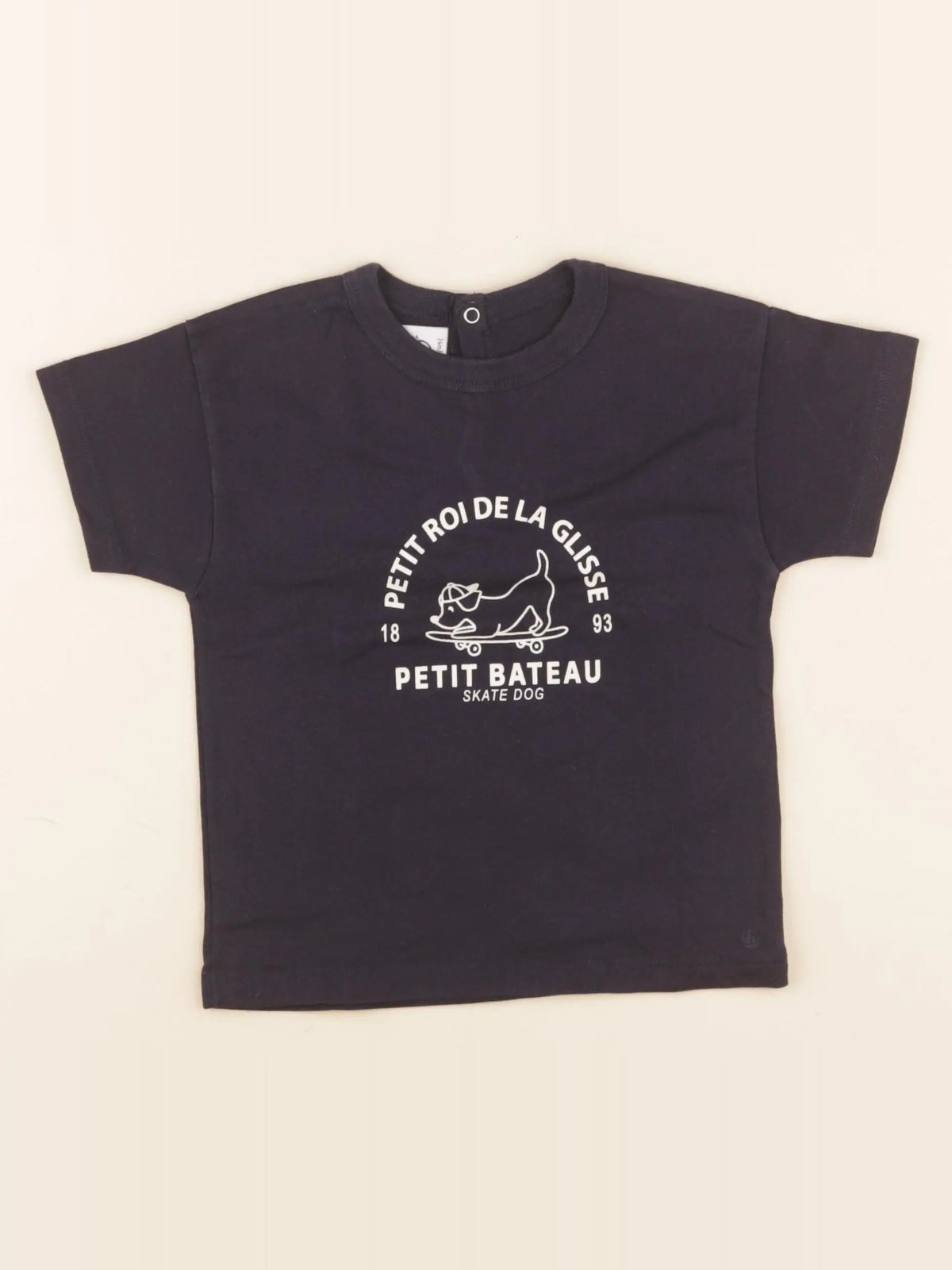 Petit Bateau - tee-shirt bleu - 24 mois
