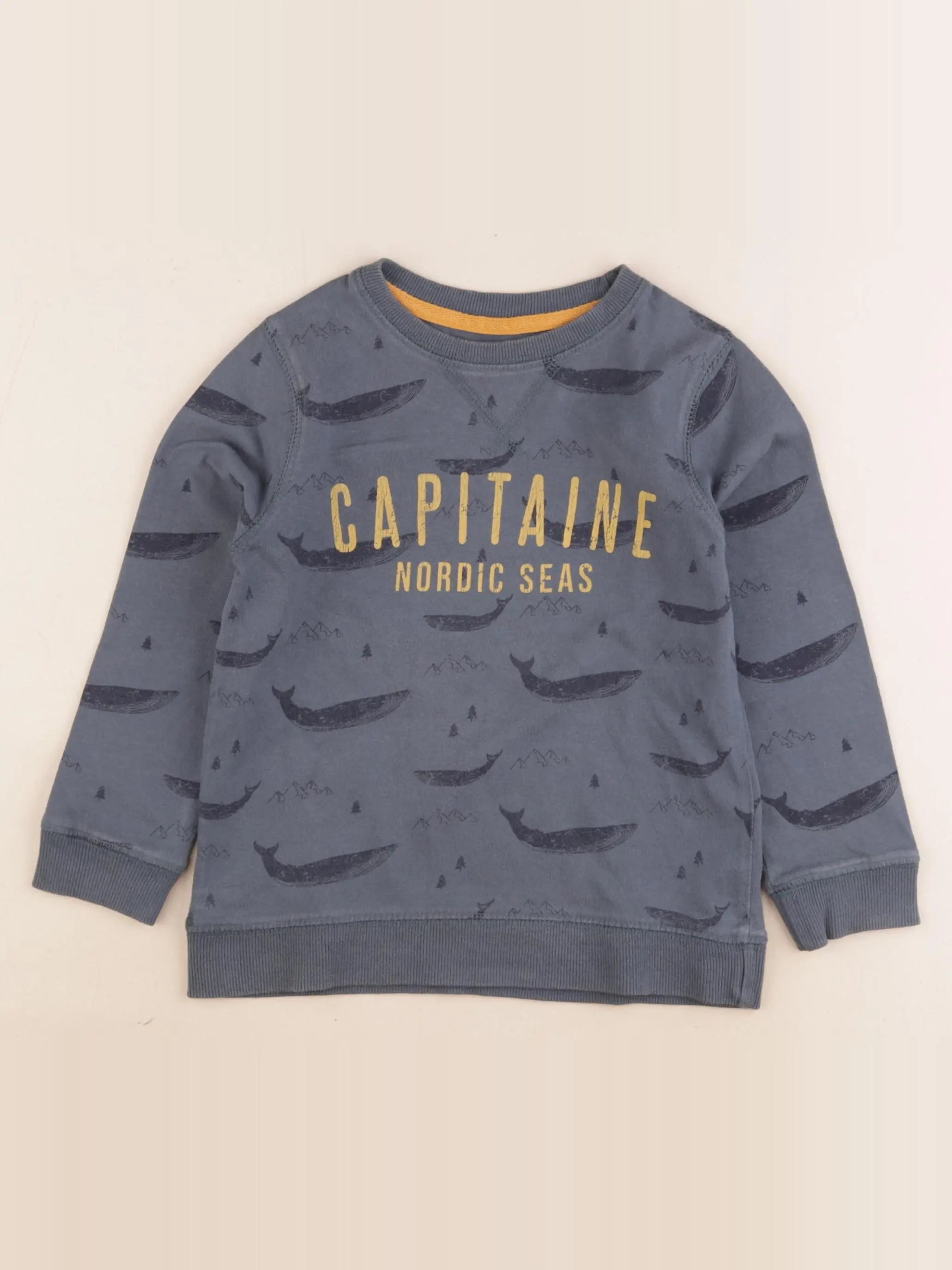 Vertbaudet - tee-shirt bleu - 5 ans