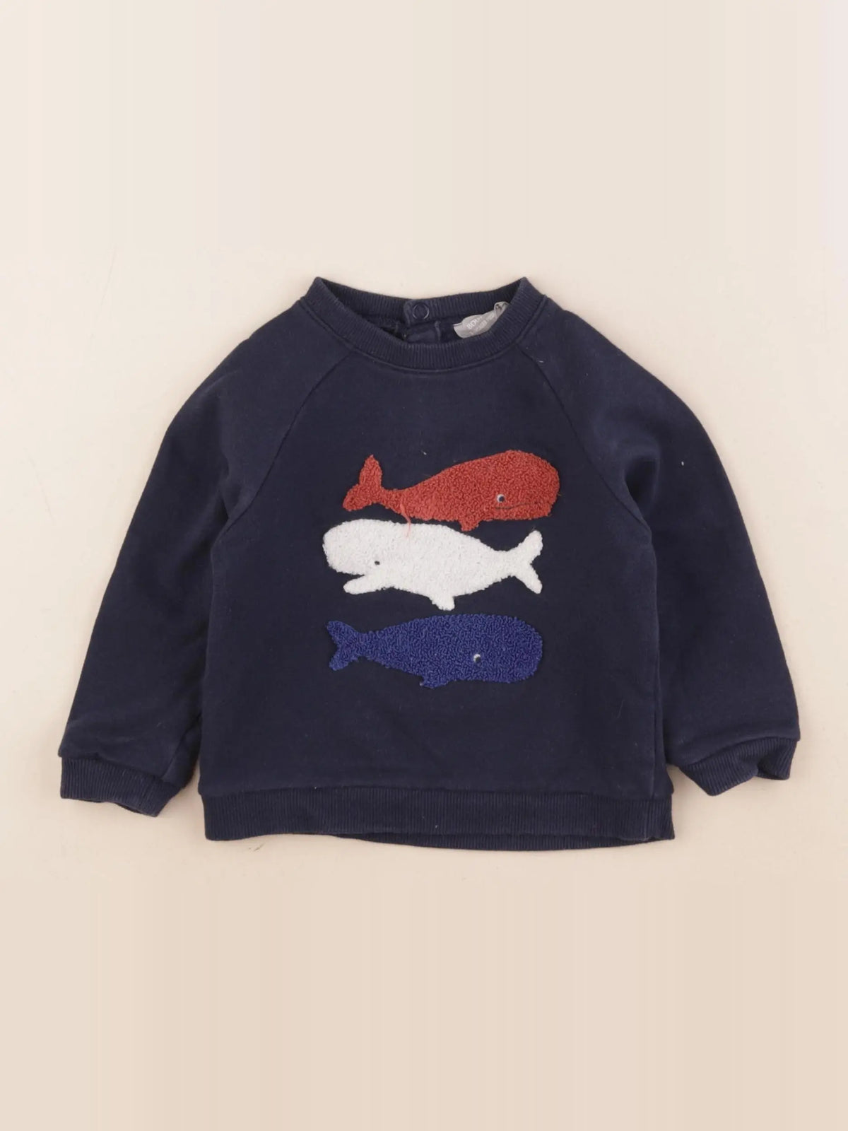 Boutchou - sweat bleu - 18 mois