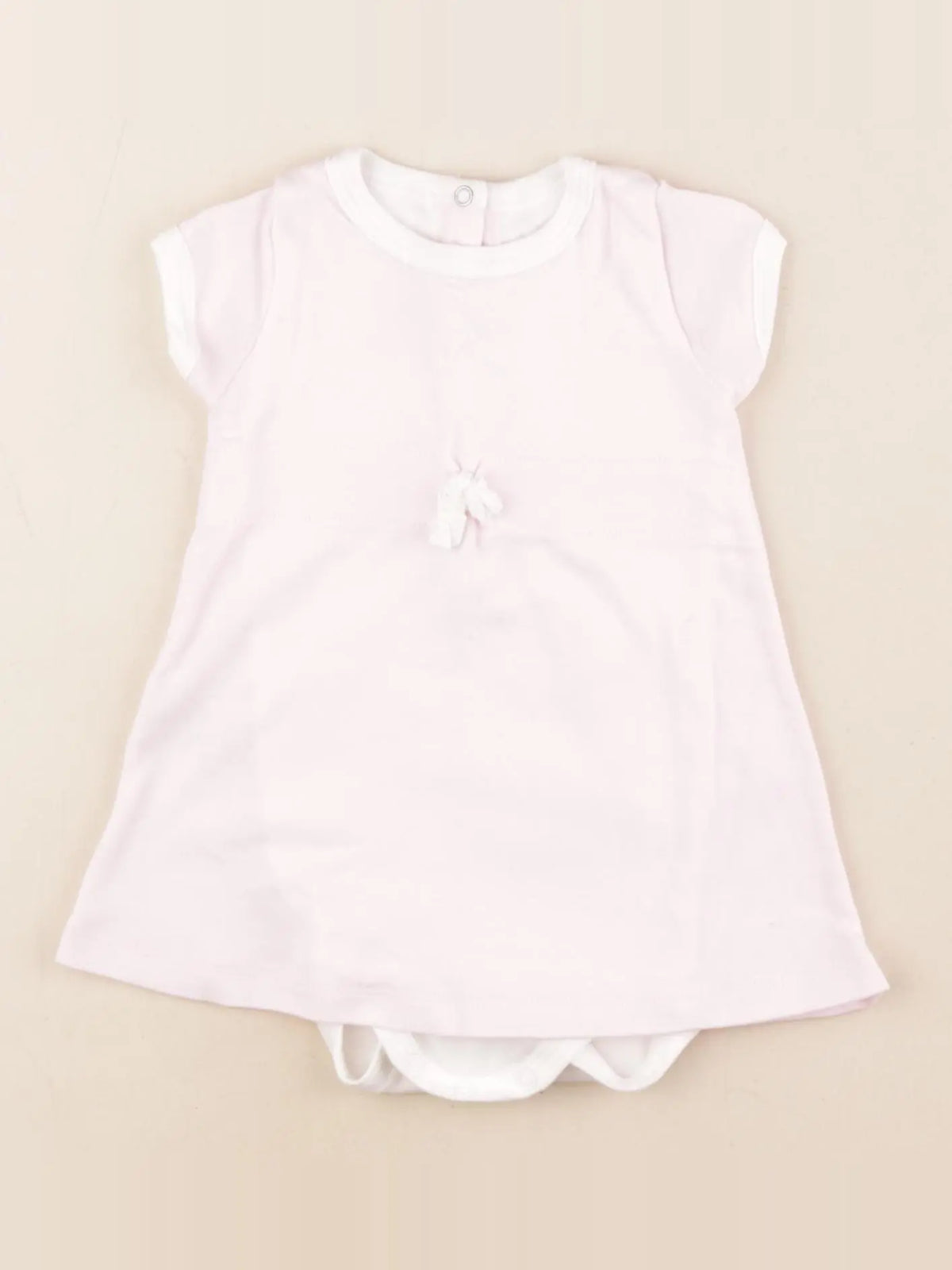Petit Bateau - body robe rose - 6 mois