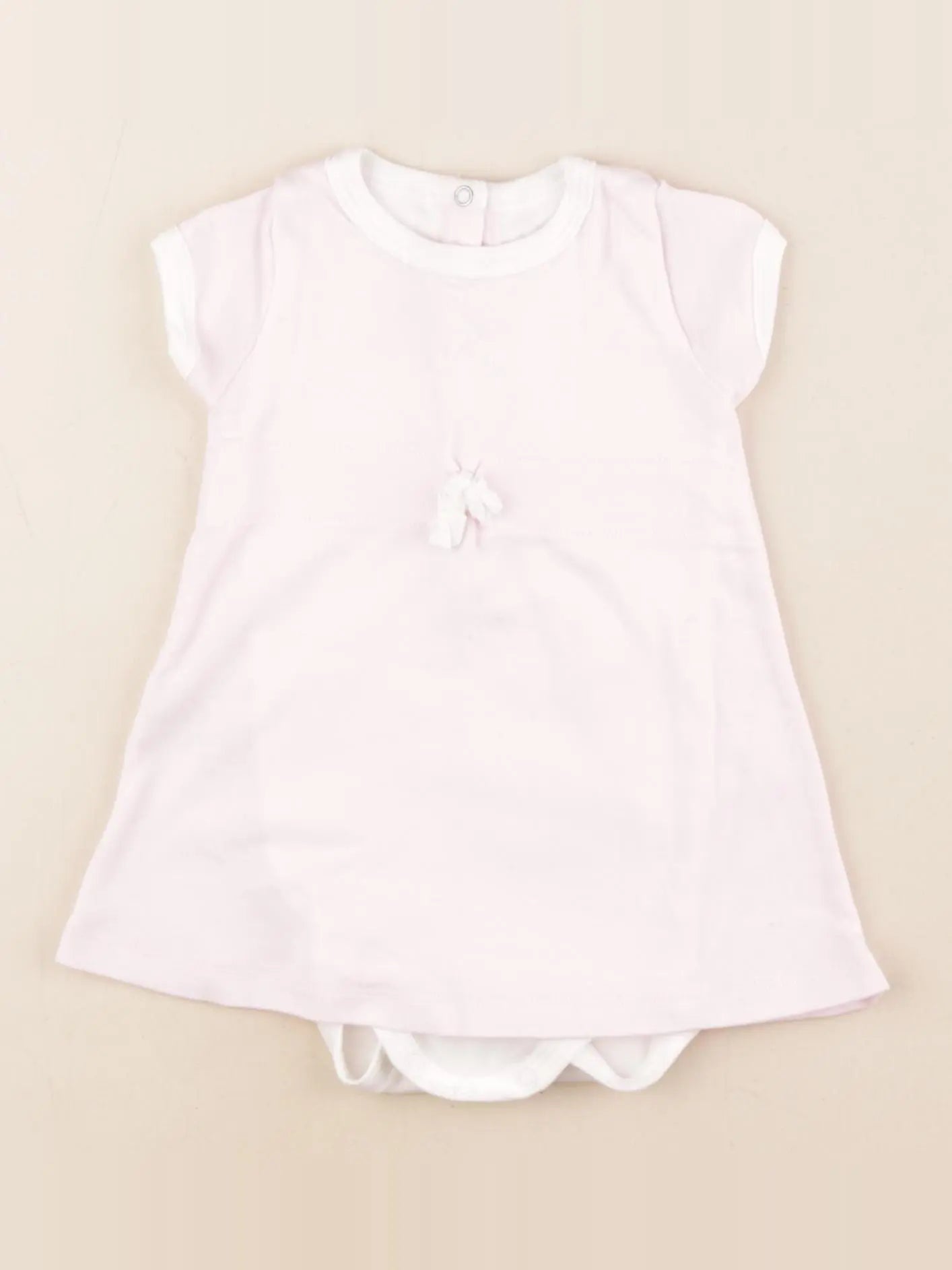 Petit Bateau - body robe rose - 6 mois