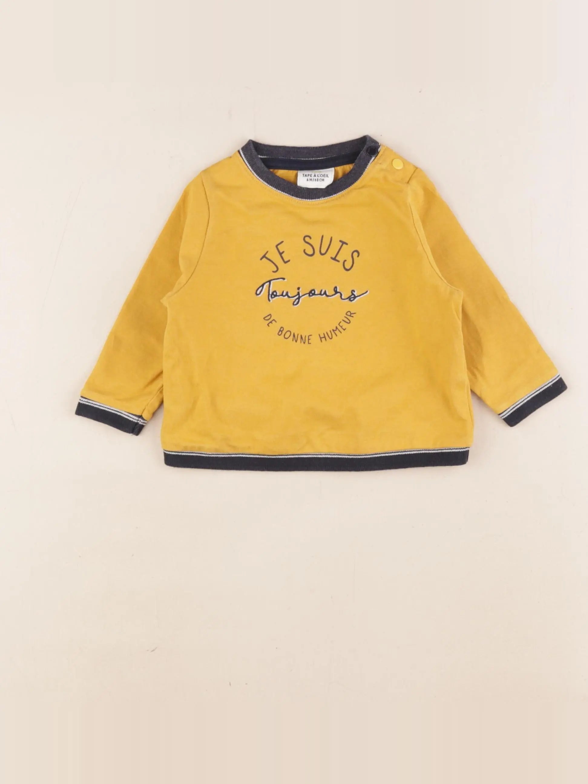 Tape à l'oeil - tee-shirt jaune - 6 mois